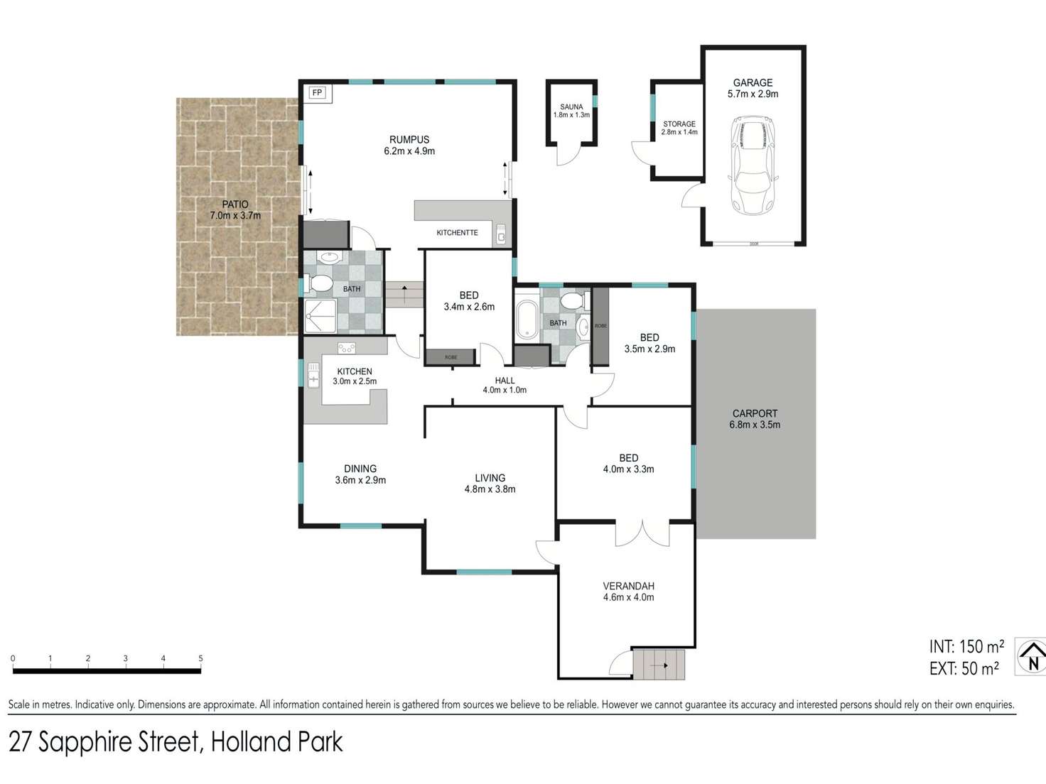 Floorplan of Homely house listing, 27 Sapphire Street, Holland Park QLD 4121