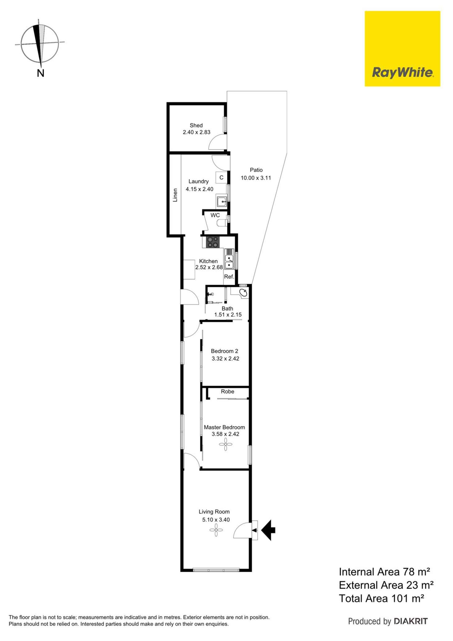 Floorplan of Homely house listing, 2/12 English Avenue, Clovelly Park SA 5042