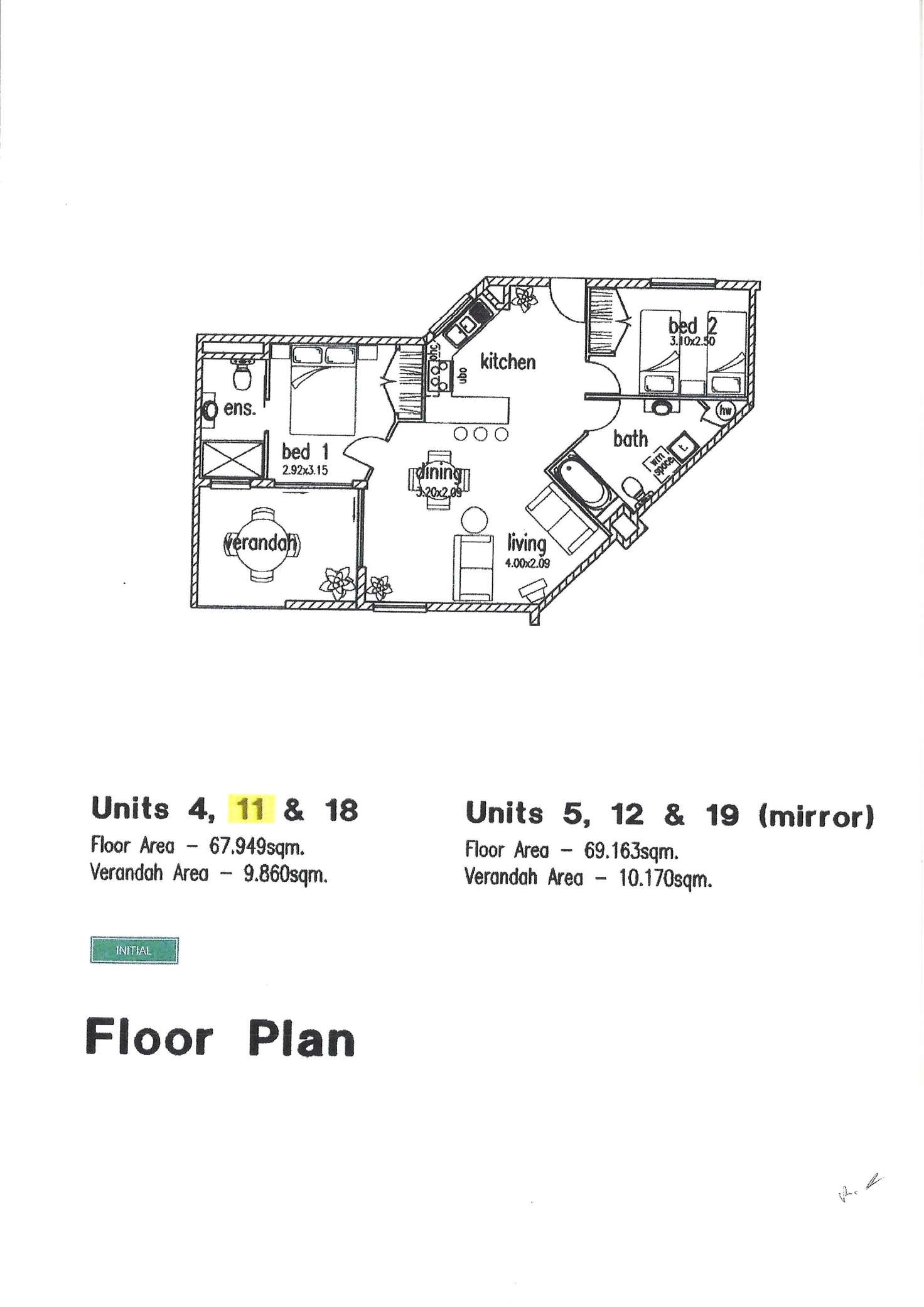 Floorplan of Homely unit listing, 11/396 Charlton Esplanade, Torquay QLD 4655