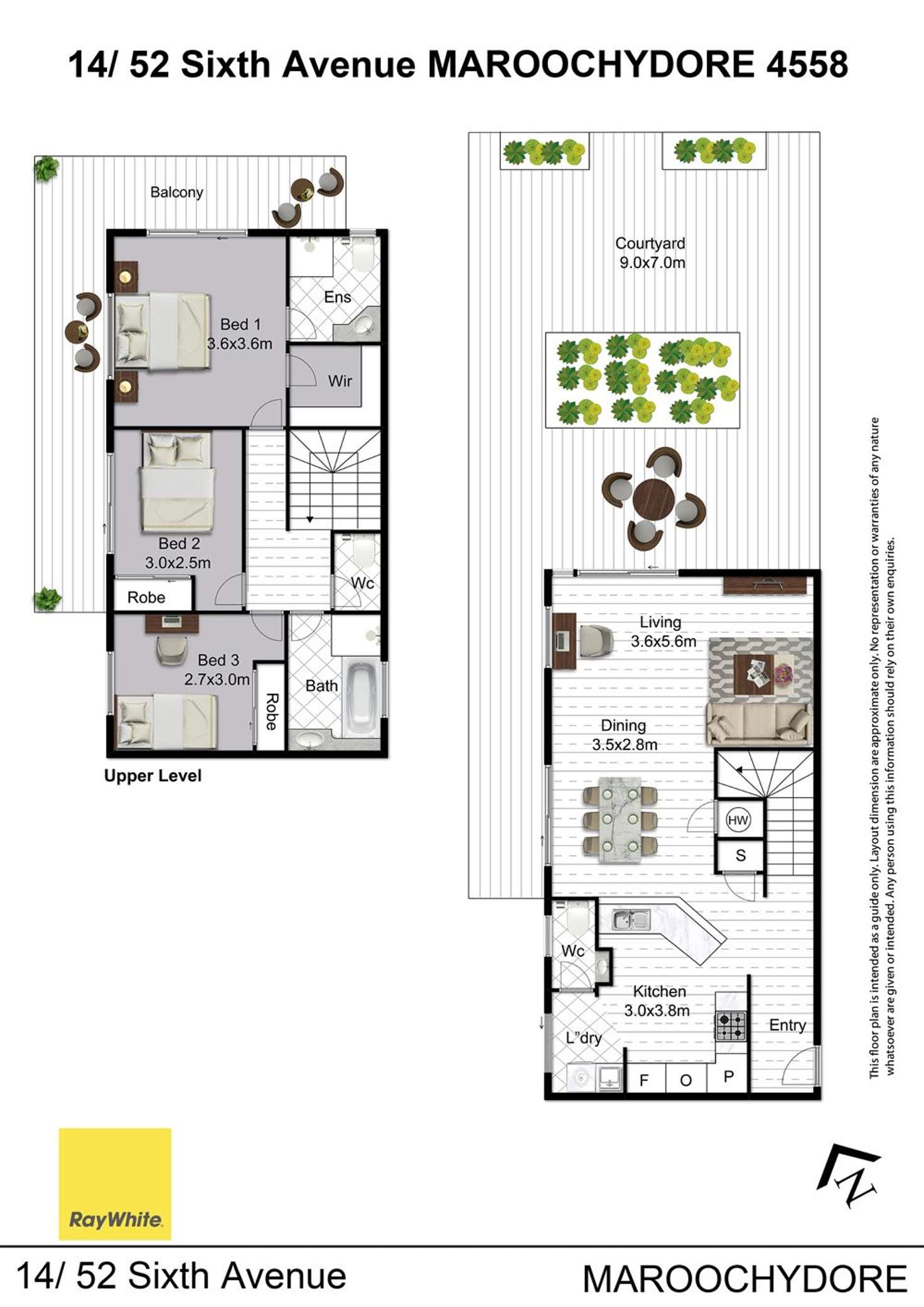 Floorplan of Homely townhouse listing, 14/52 Sixth Avenue, Maroochydore QLD 4558