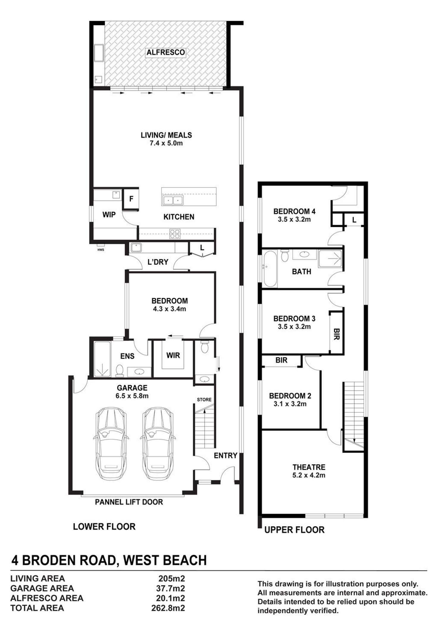 Floorplan of Homely house listing, 4A Broden Road, West Beach SA 5024