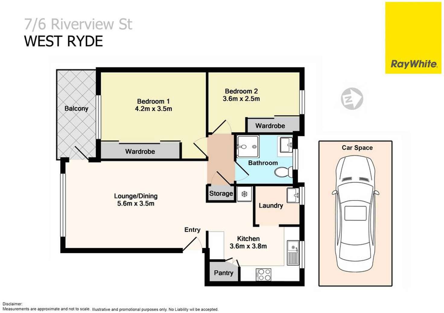 Floorplan of Homely unit listing, 7/6 Riverview Street, West Ryde NSW 2114