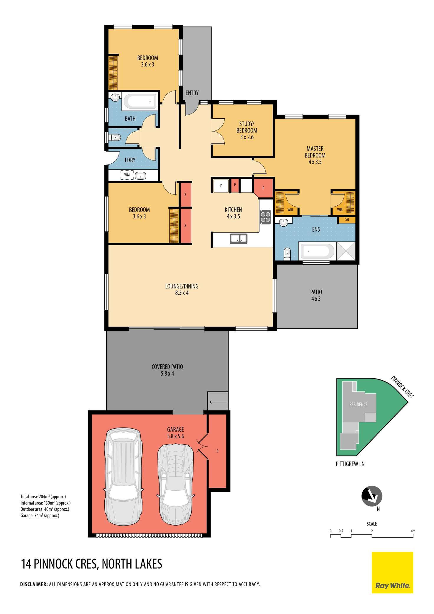 Floorplan of Homely house listing, 14 Pinnock Crescent, North Lakes QLD 4509