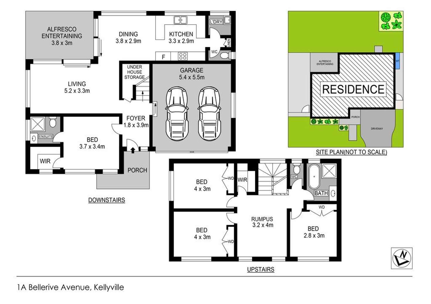 Floorplan of Homely house listing, 1A Bellerive Avenue, Kellyville NSW 2155