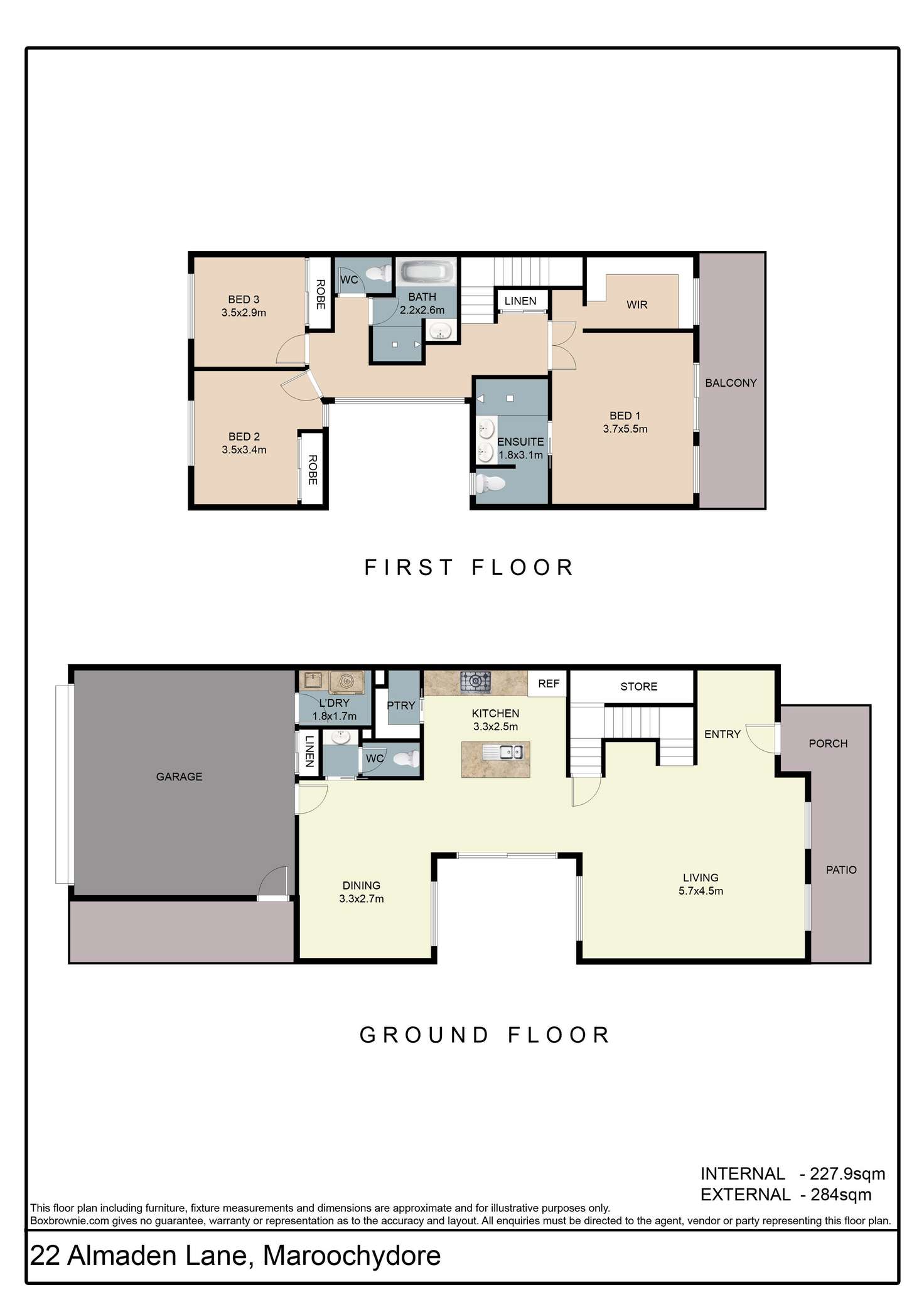 Floorplan of Homely house listing, 22 Almaden Lane, Maroochydore QLD 4558