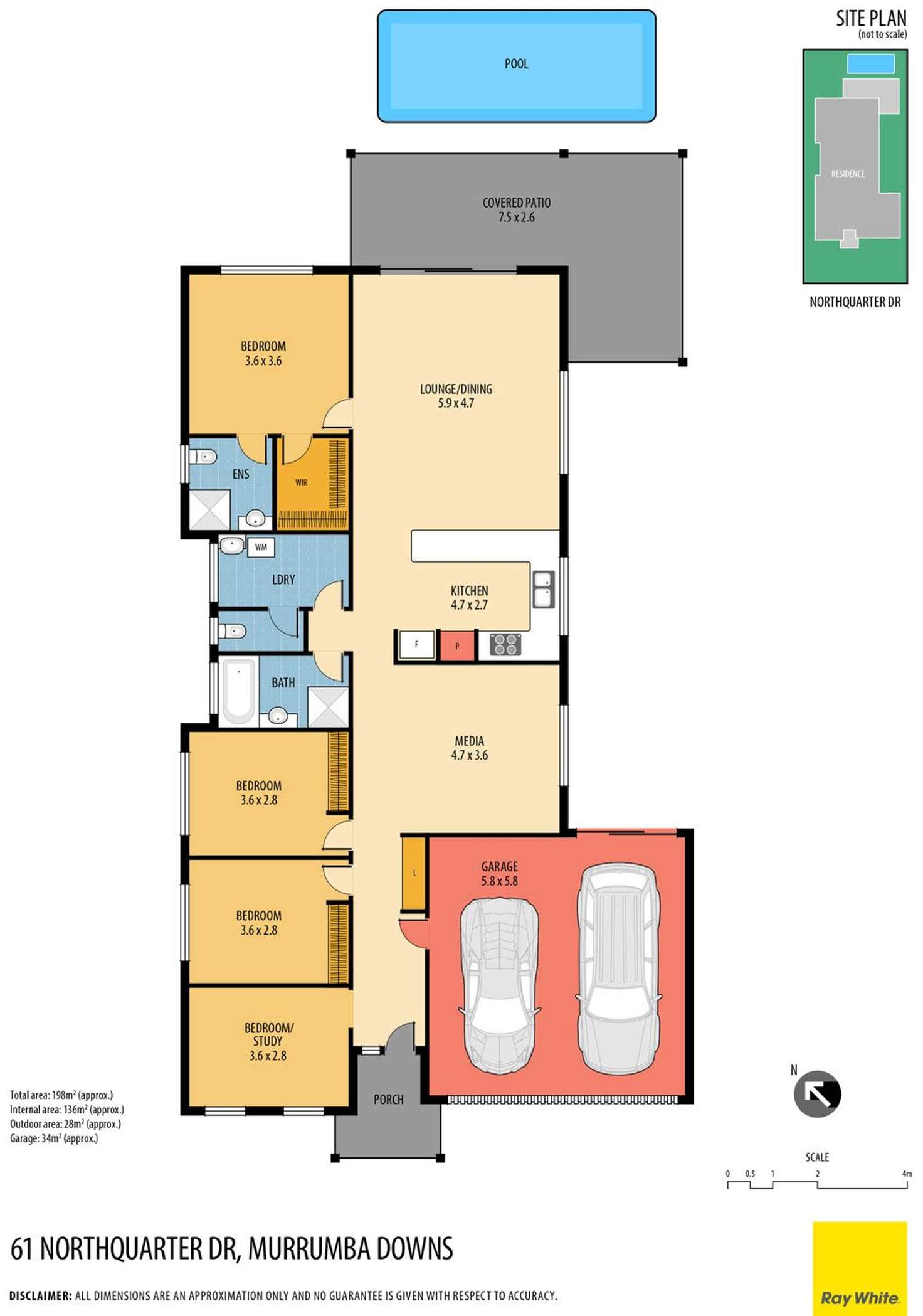 Floorplan of Homely house listing, 61 Northquarter Drive, Murrumba Downs QLD 4503