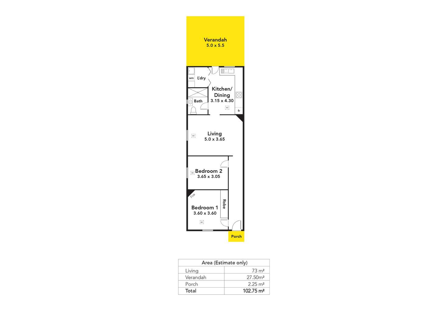 Floorplan of Homely house listing, 32 Grosvenor Street, Glandore SA 5037