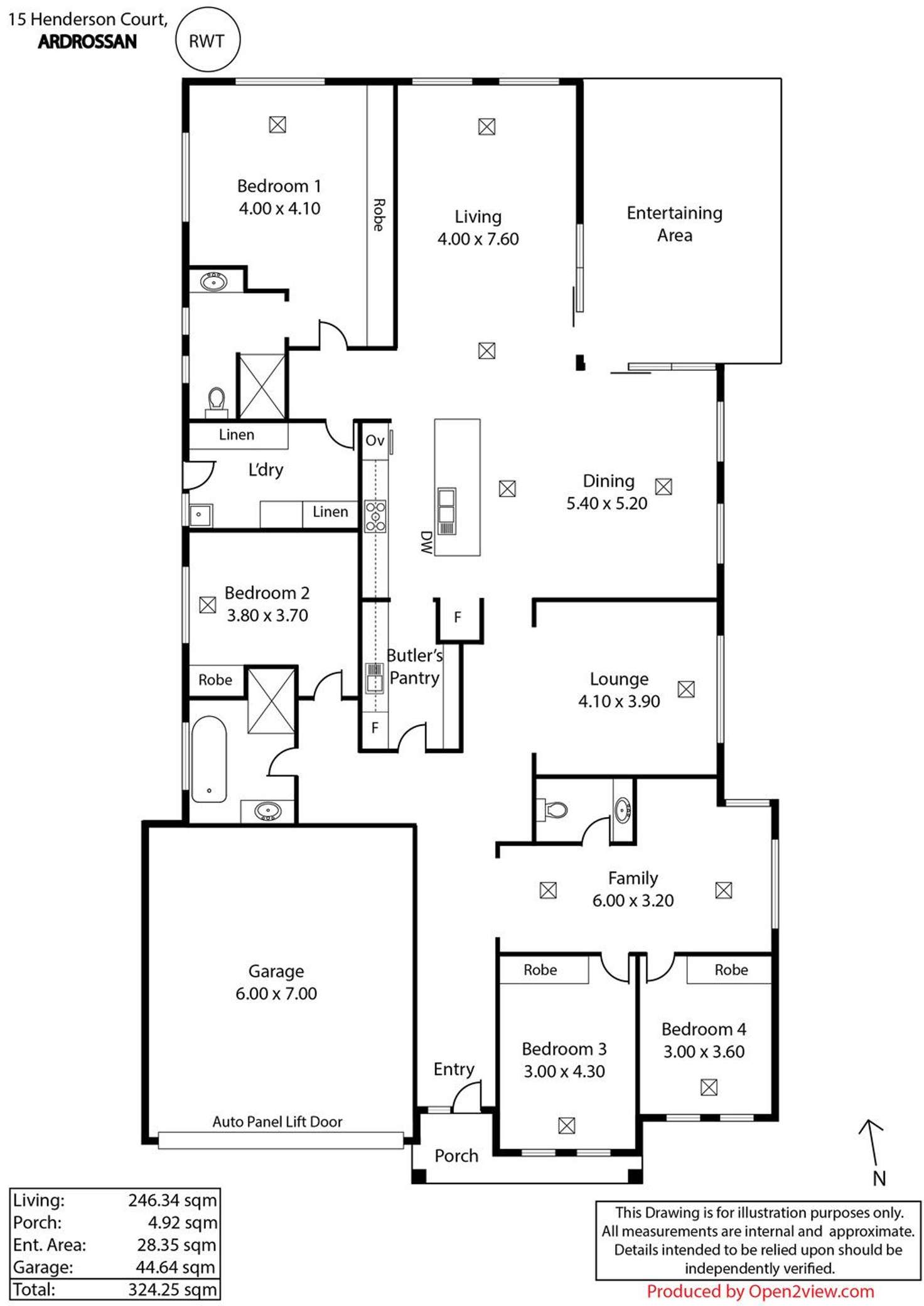 Floorplan of Homely house listing, 15 Henderson Court, Ardrossan SA 5571