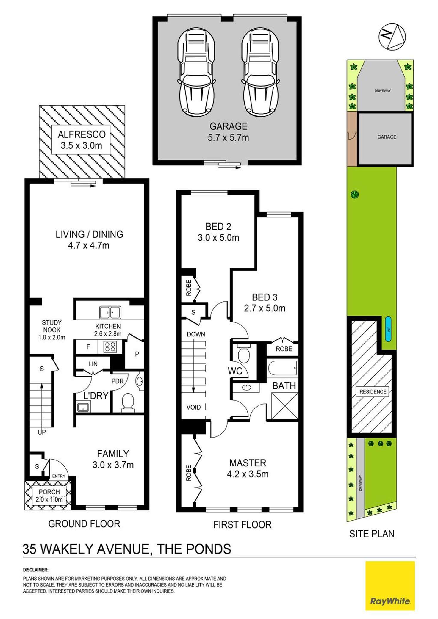 Floorplan of Homely house listing, 35 Wakely Avenue, The Ponds NSW 2769