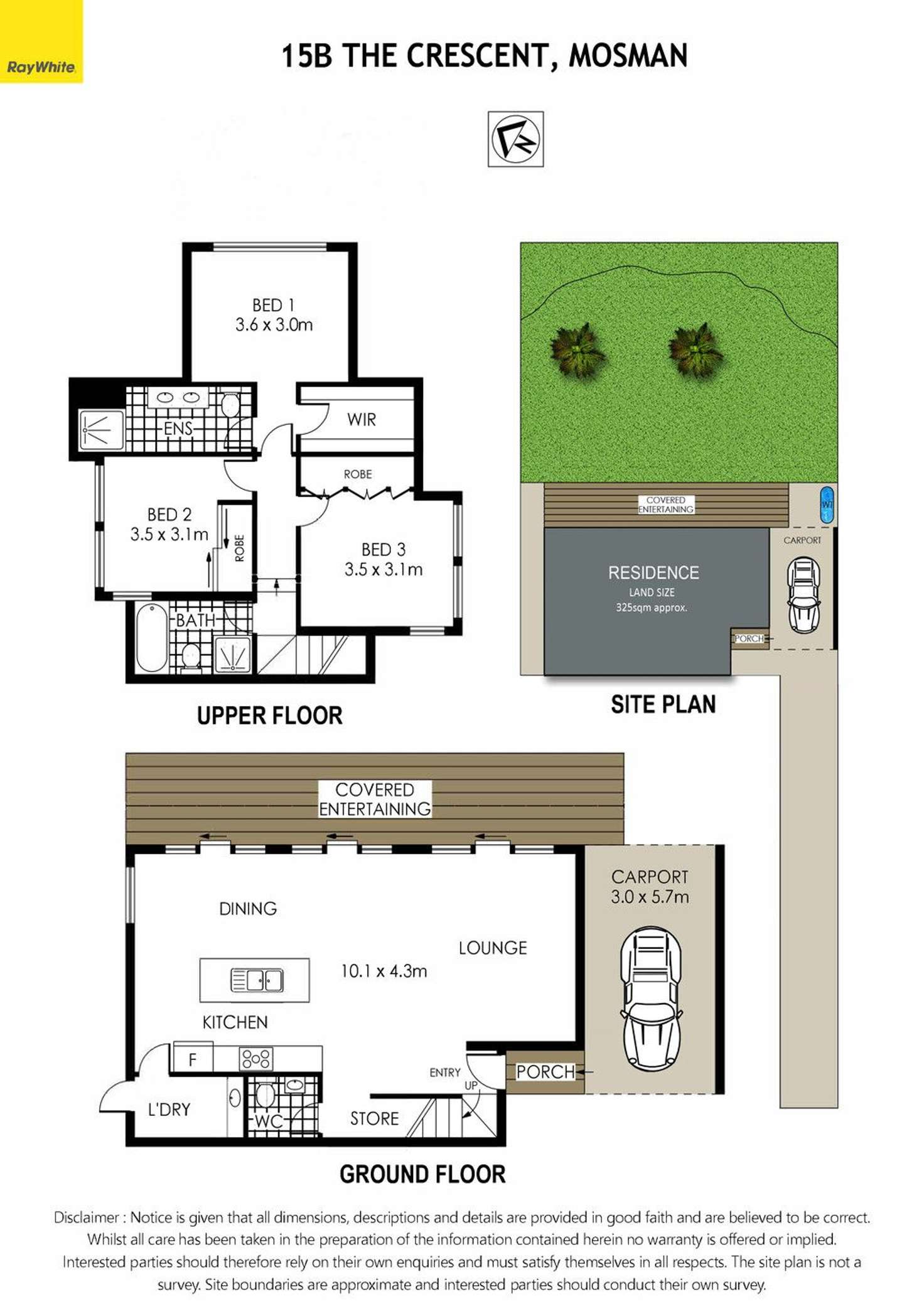 Floorplan of Homely house listing, 15B The Crescent, Mosman NSW 2088