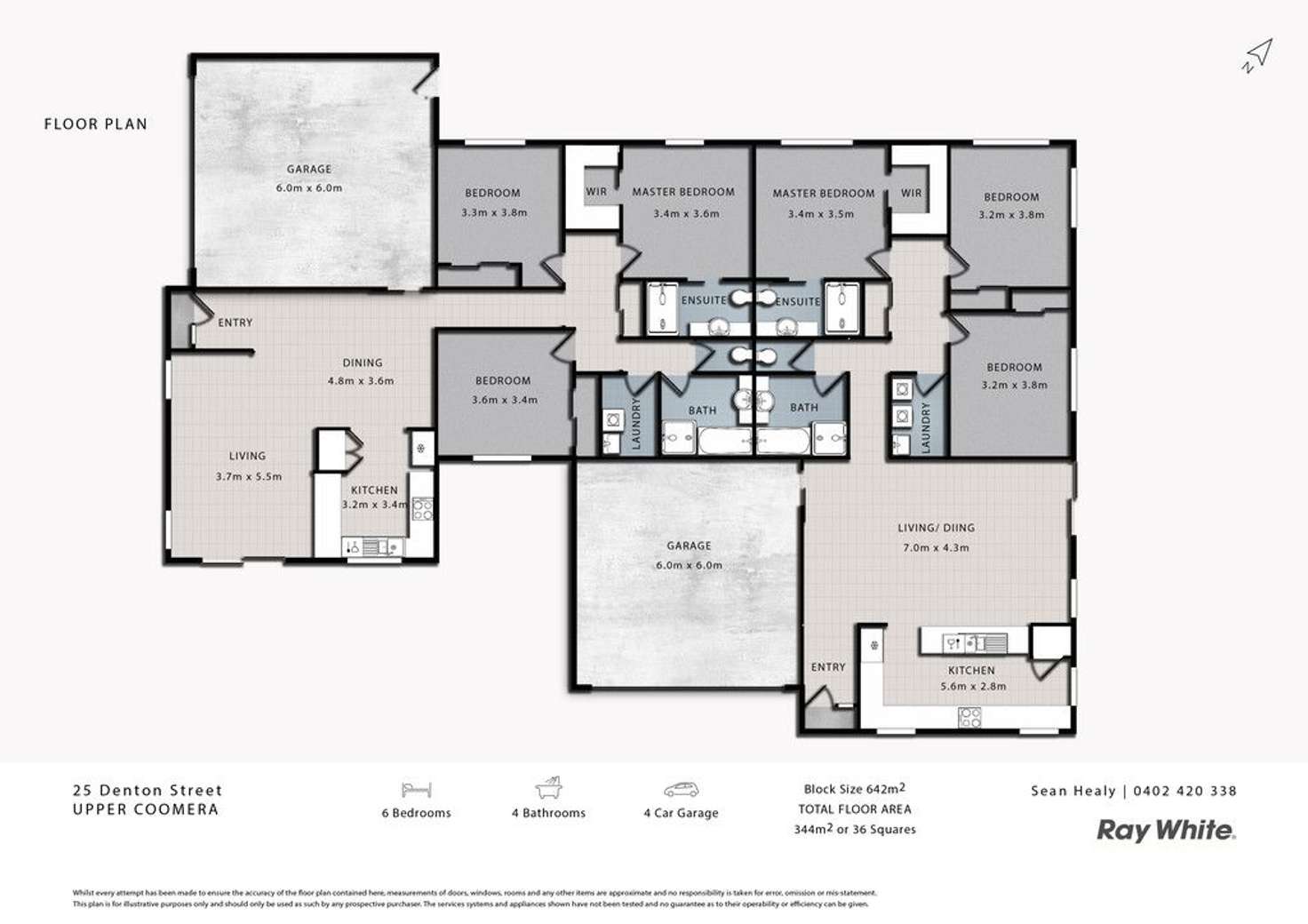 Floorplan of Homely house listing, 25 Denton Street, Upper Coomera QLD 4209