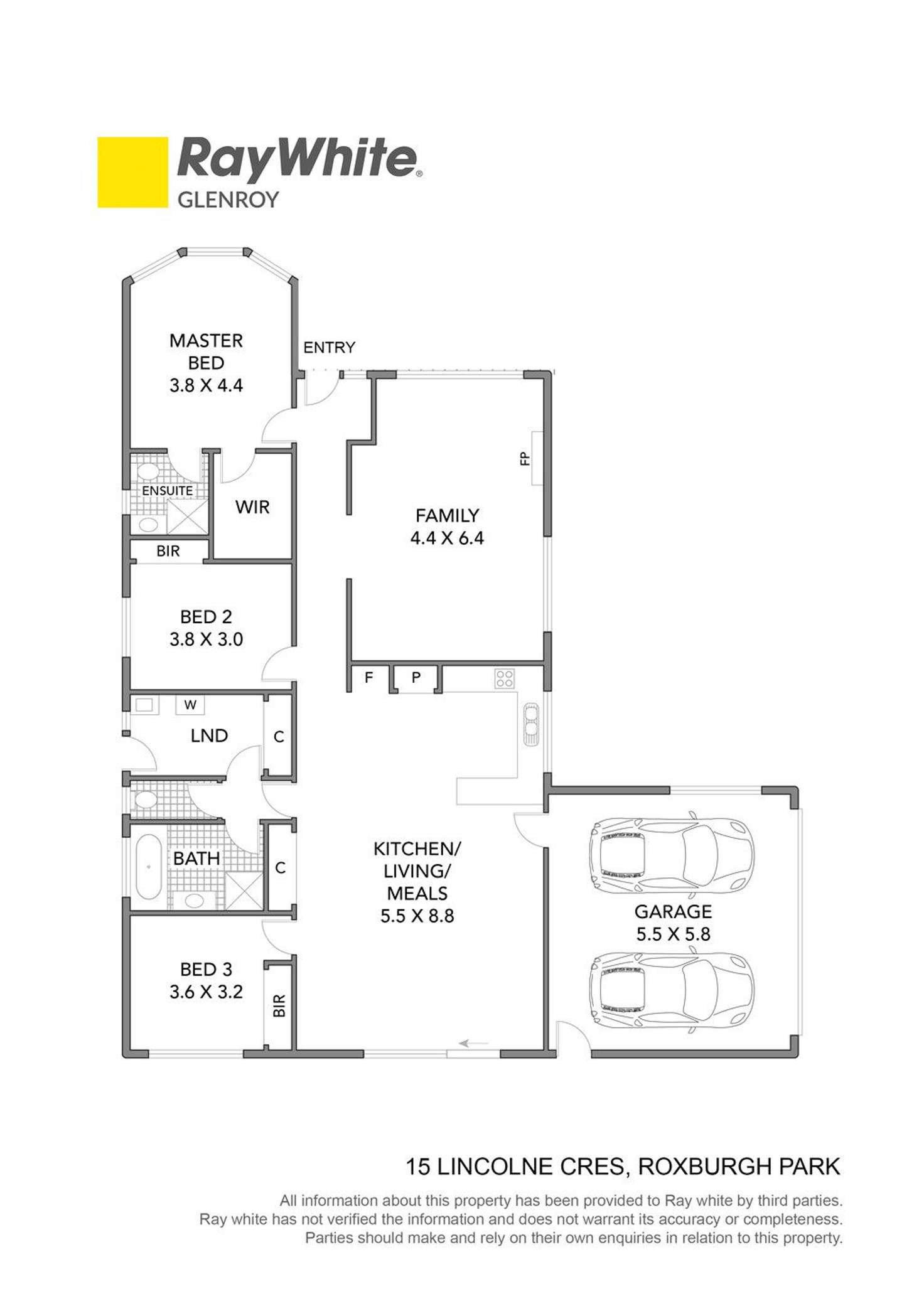 Floorplan of Homely house listing, 15 Lincolne Crescent, Roxburgh Park VIC 3064
