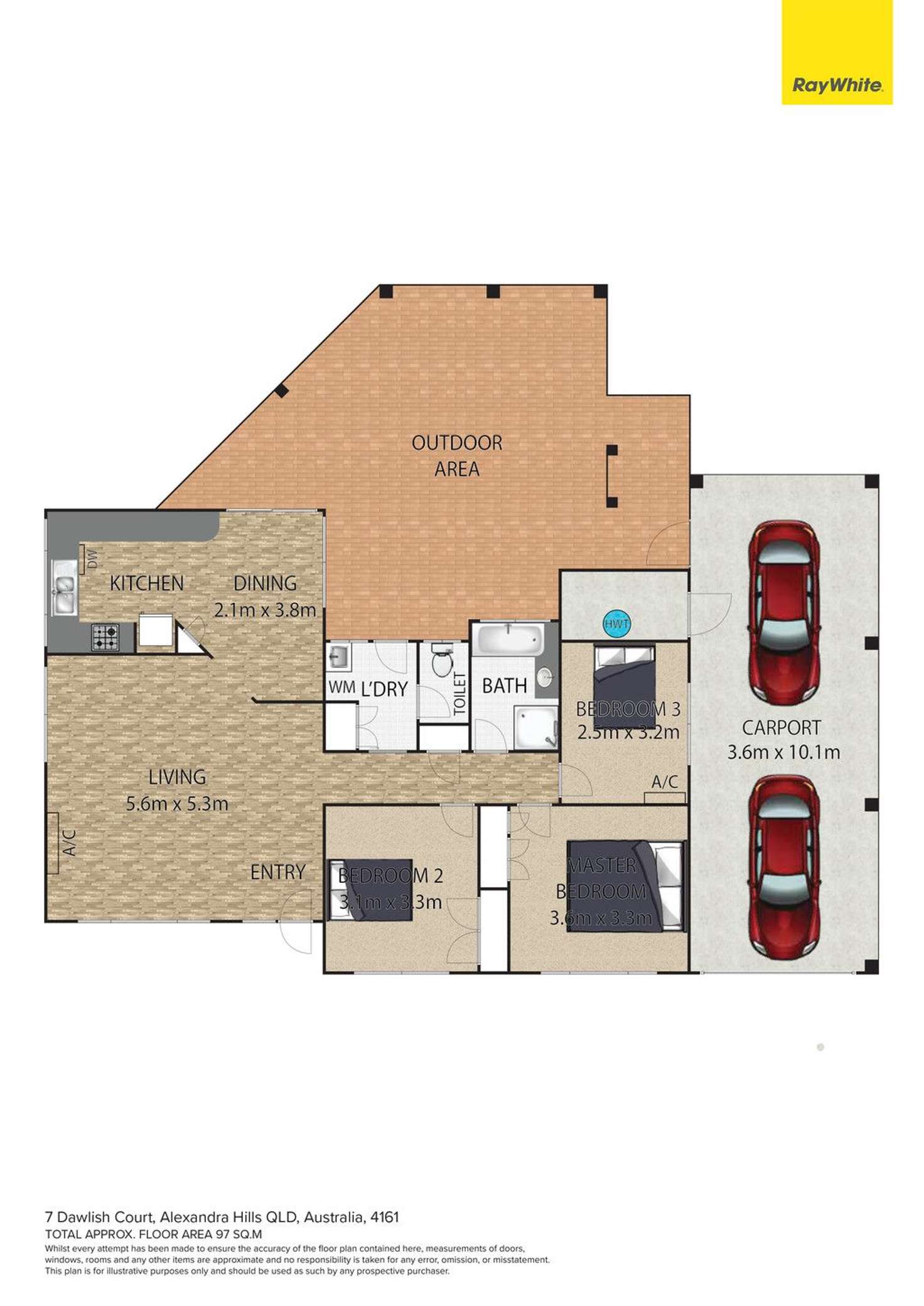 Floorplan of Homely house listing, 7 Dawlish Court, Alexandra Hills QLD 4161