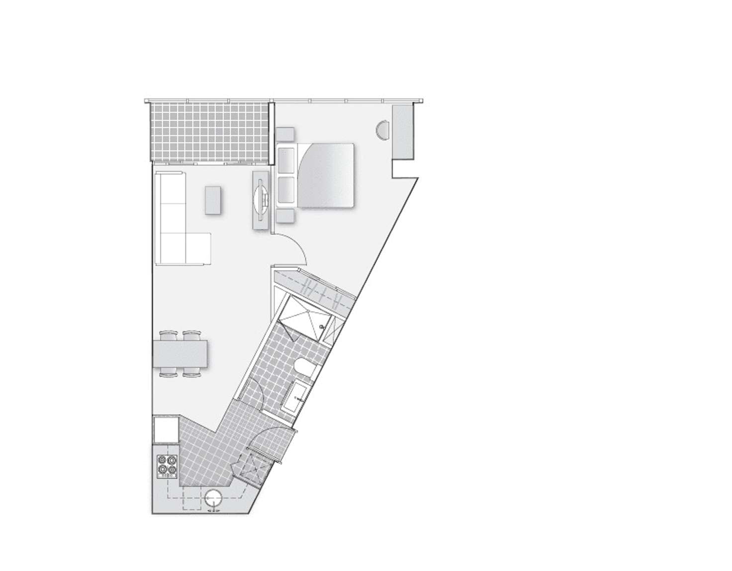 Floorplan of Homely apartment listing, 3206/283 City Road, Southbank VIC 3006