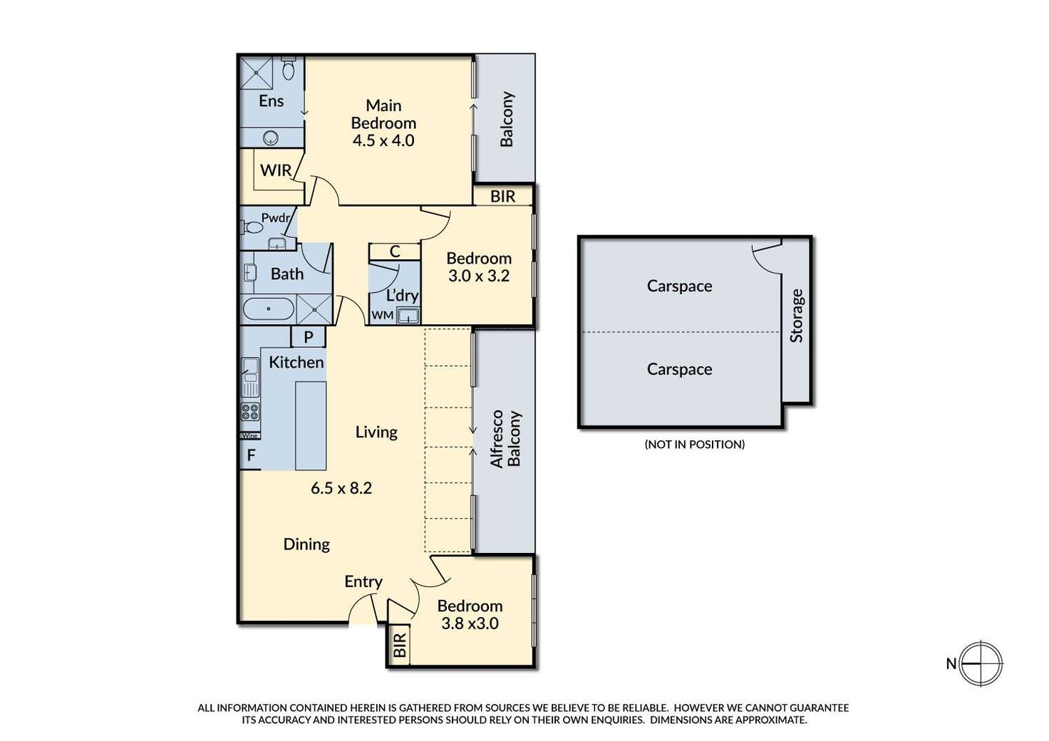 Floorplan of Homely apartment listing, 103/110-112 Beverley Street, Doncaster East VIC 3109