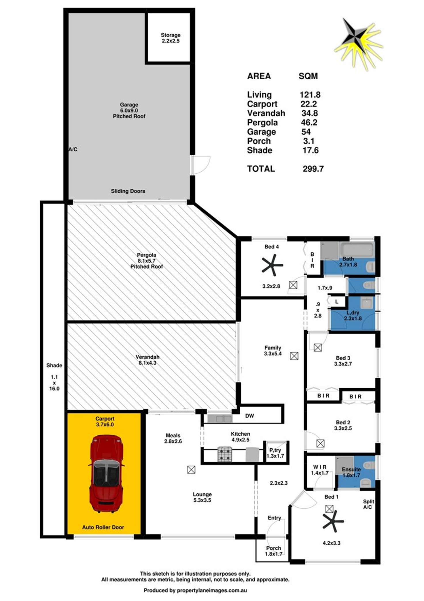 Floorplan of Homely house listing, 8 Crace Court, Evanston Park SA 5116