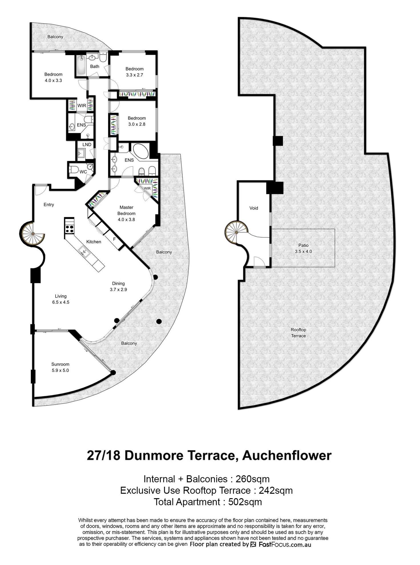 Floorplan of Homely apartment listing, 27/18 Dunmore Terrace, Auchenflower QLD 4066