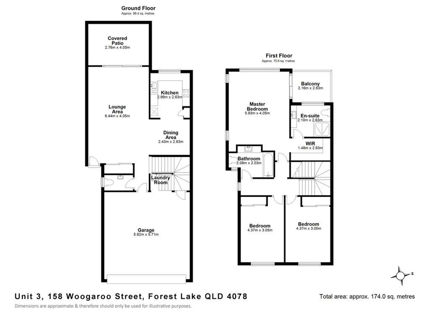 Floorplan of Homely townhouse listing, 3/158 Woogaroo Street, Forest Lake QLD 4078