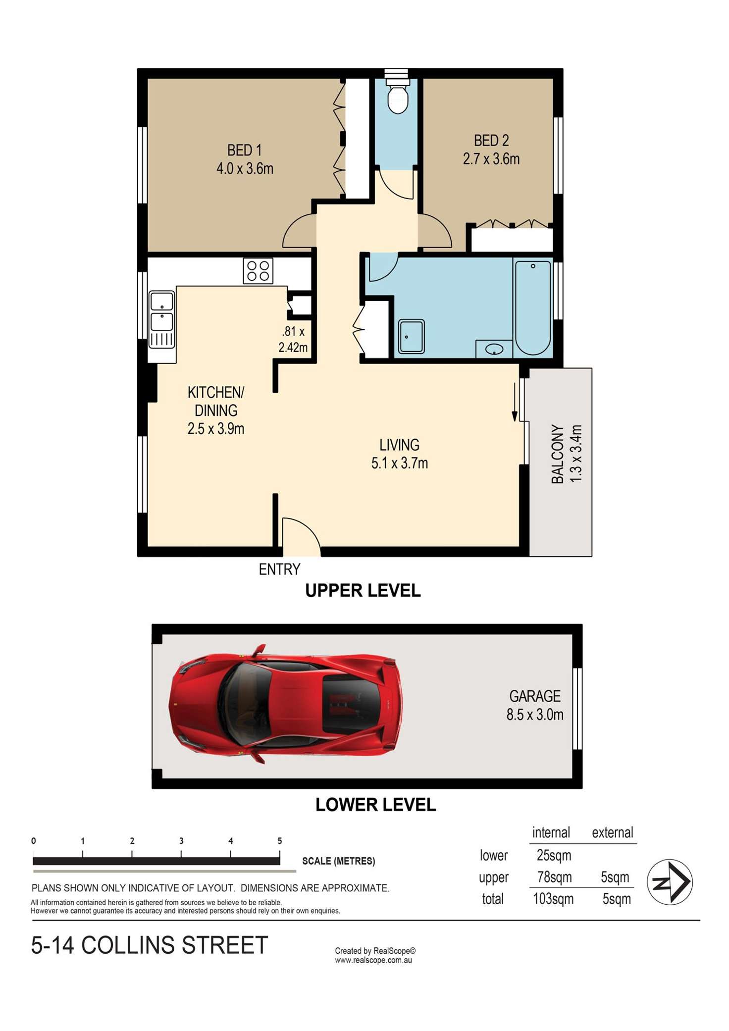 Floorplan of Homely unit listing, 5/14 Collins Street, Clayfield QLD 4011