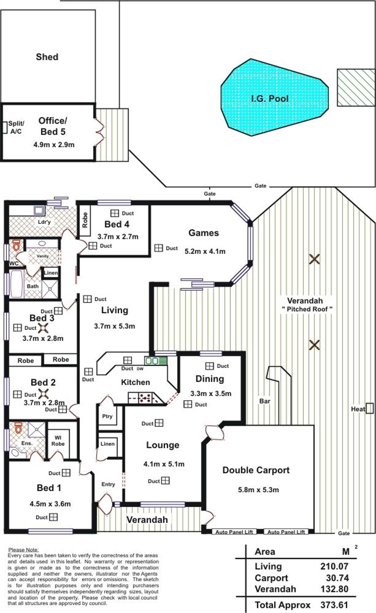 Floorplan of Homely house listing, 69 President Avenue, Andrews Farm SA 5114