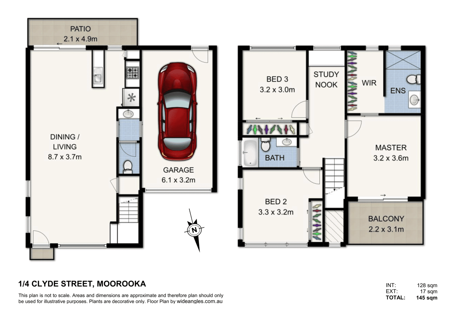 Floorplan of Homely townhouse listing, 1-4/1 Clyde Street, Moorooka QLD 4105