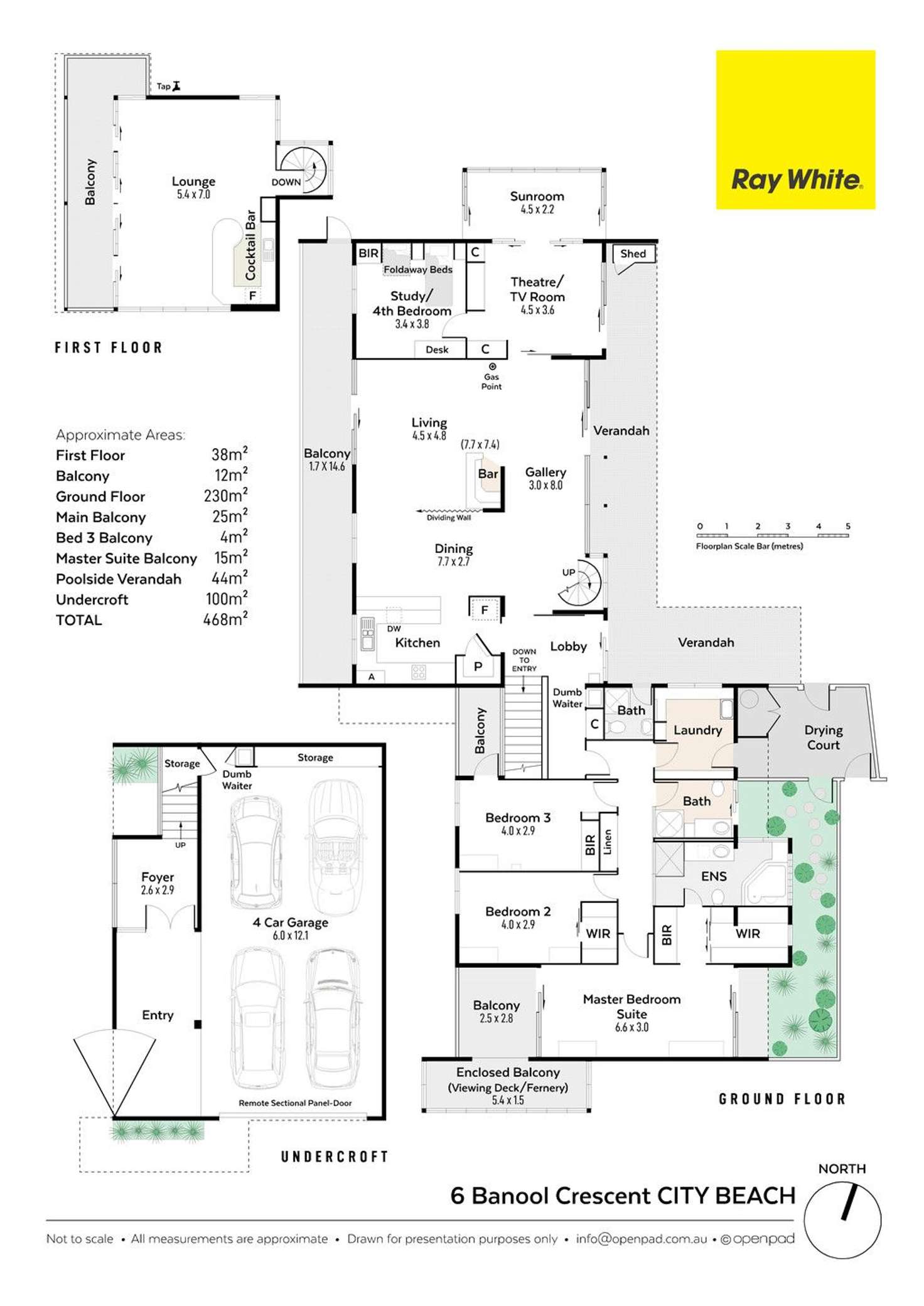 Floorplan of Homely house listing, 6 Banool Crescent, City Beach WA 6015