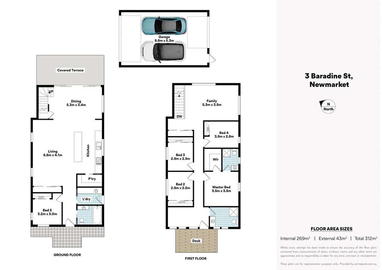 Floorplan of Homely house listing, 3 Baradine Street, Newmarket QLD 4051