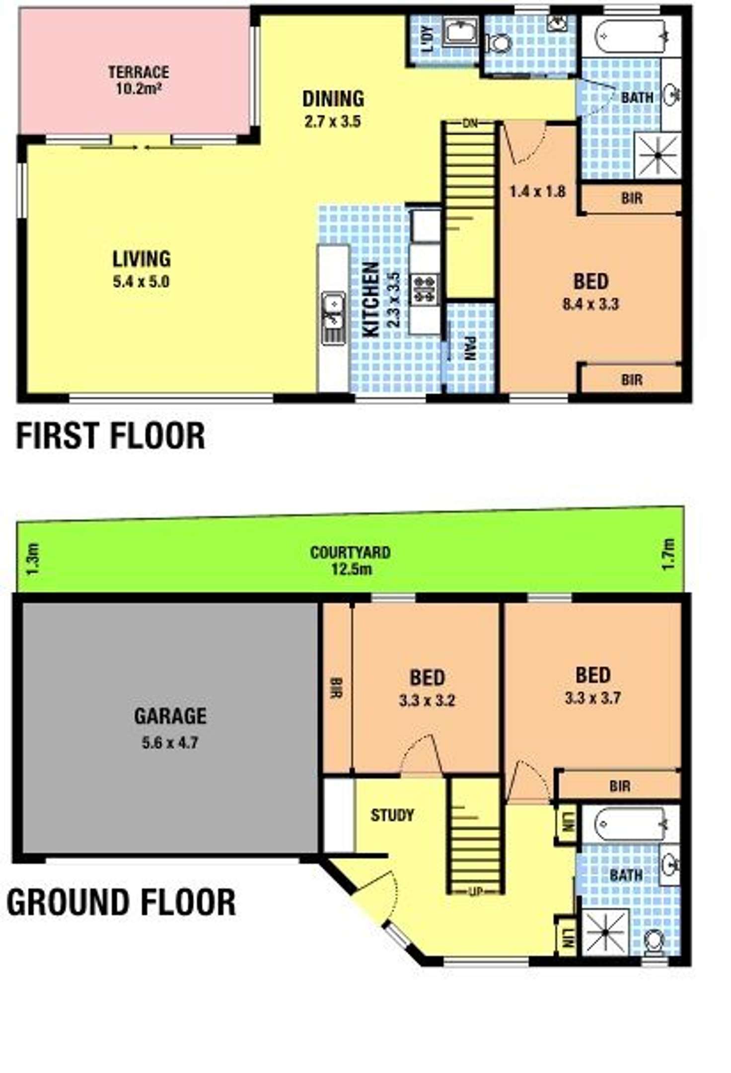 Floorplan of Homely townhouse listing, 3/235 Ascot Vale Road, Ascot Vale VIC 3032