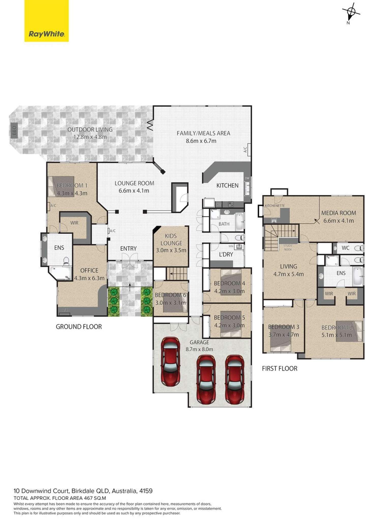 Floorplan of Homely house listing, 10 Downwind Court, Birkdale QLD 4159