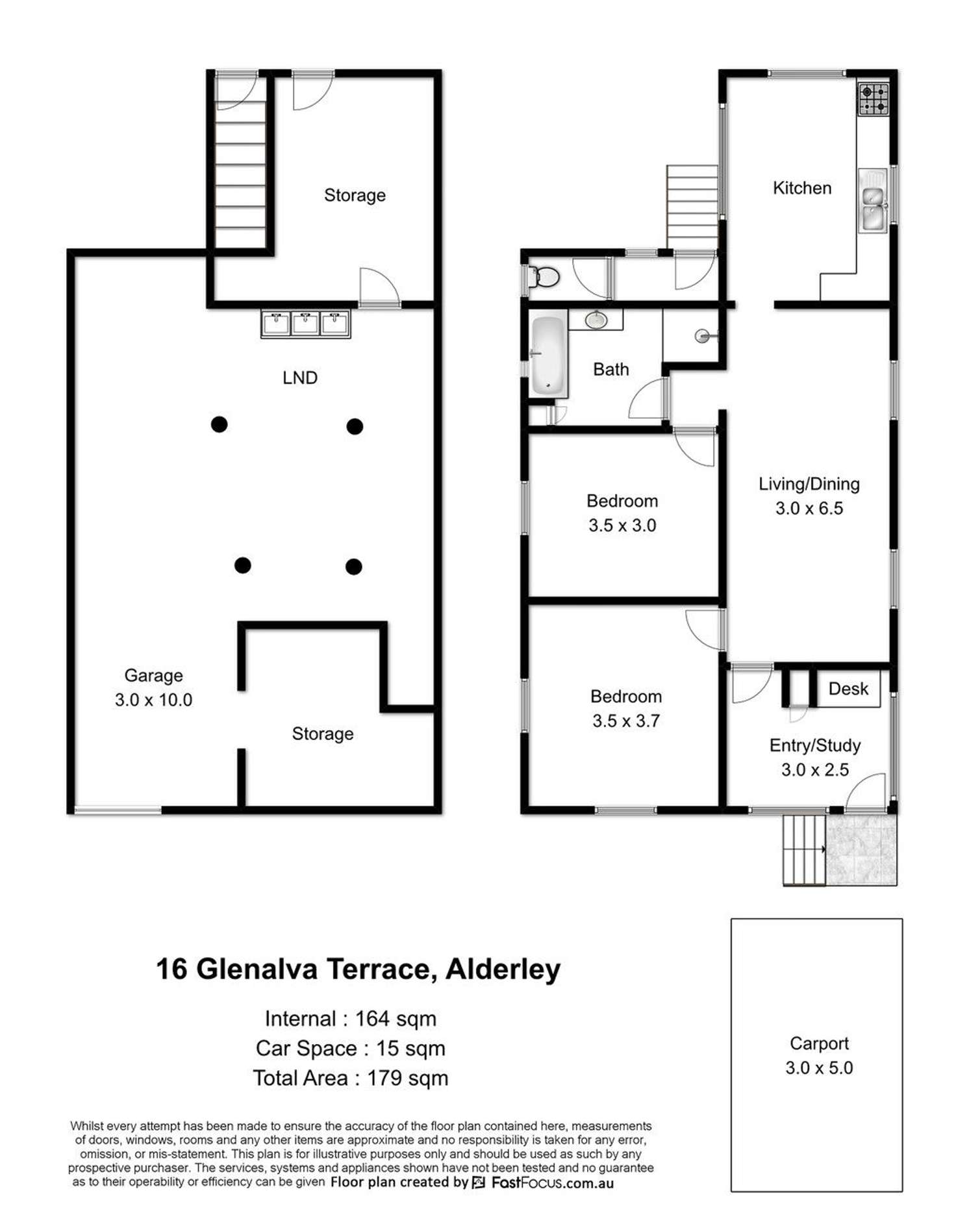 Floorplan of Homely house listing, 16 Glenalva Terrace, Alderley QLD 4051