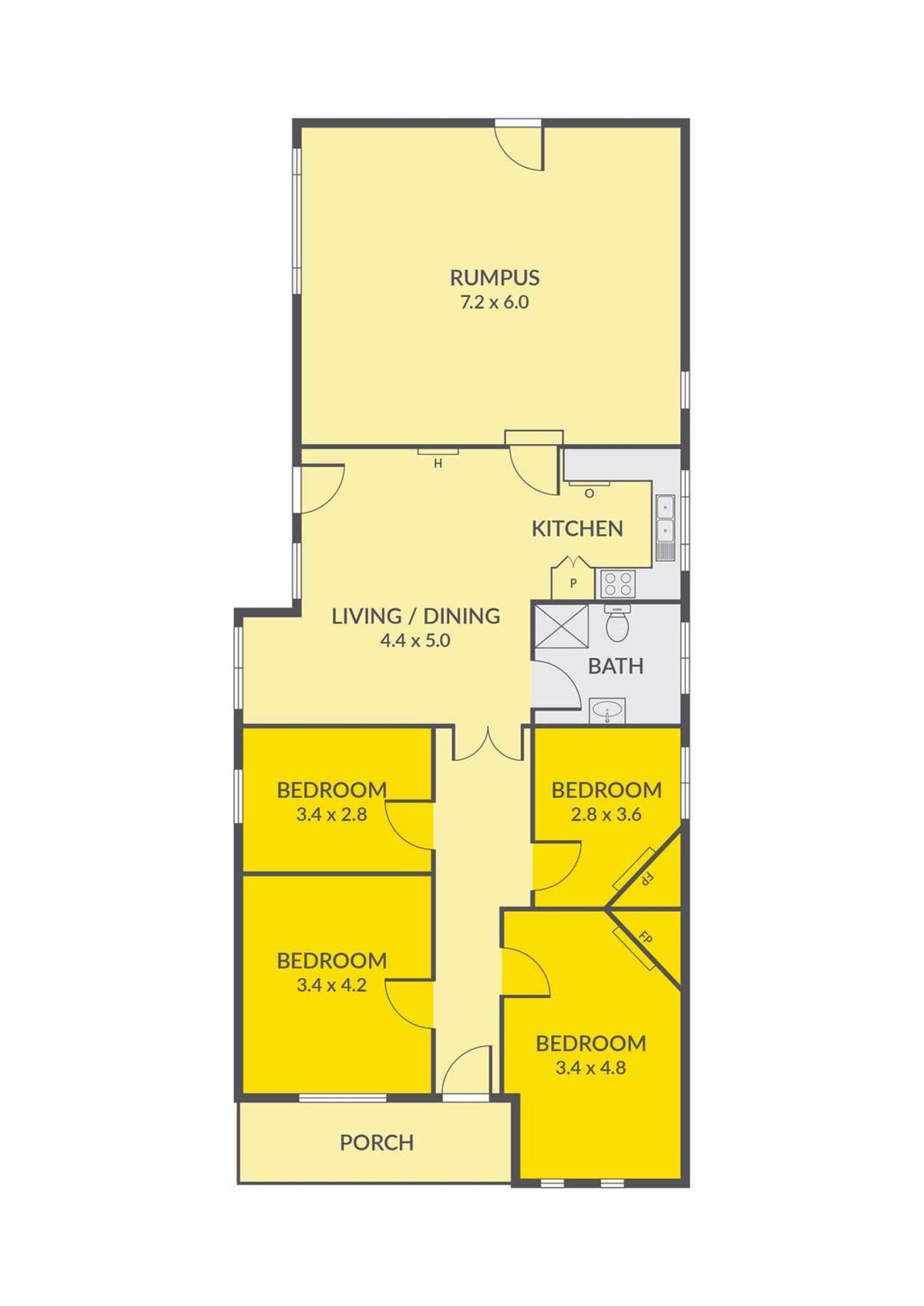 Floorplan of Homely house listing, 267 Geelong Road, Kingsville VIC 3012