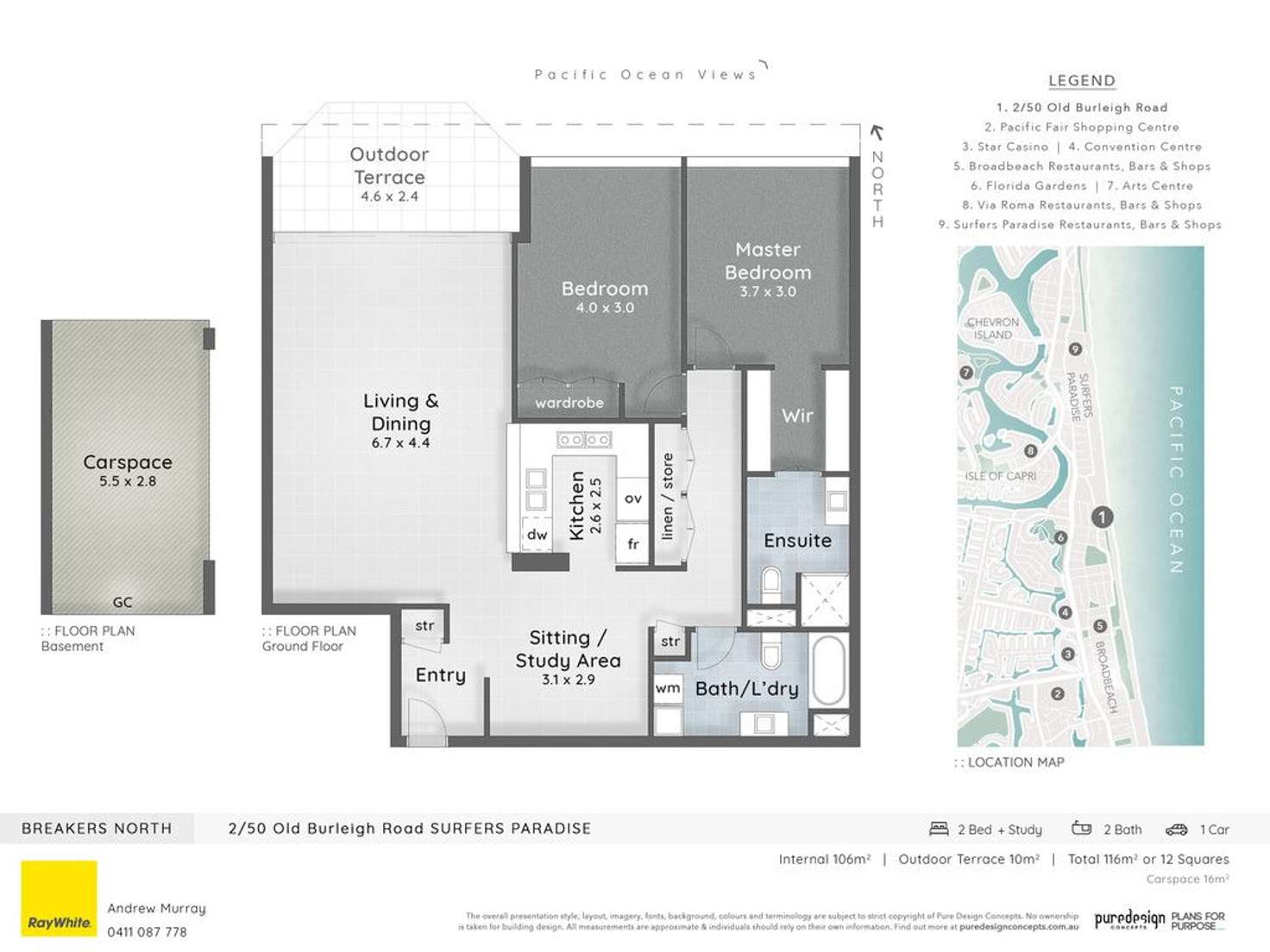 Floorplan of Homely apartment listing, 50 Old Burleigh Road, Surfers Paradise QLD 4217