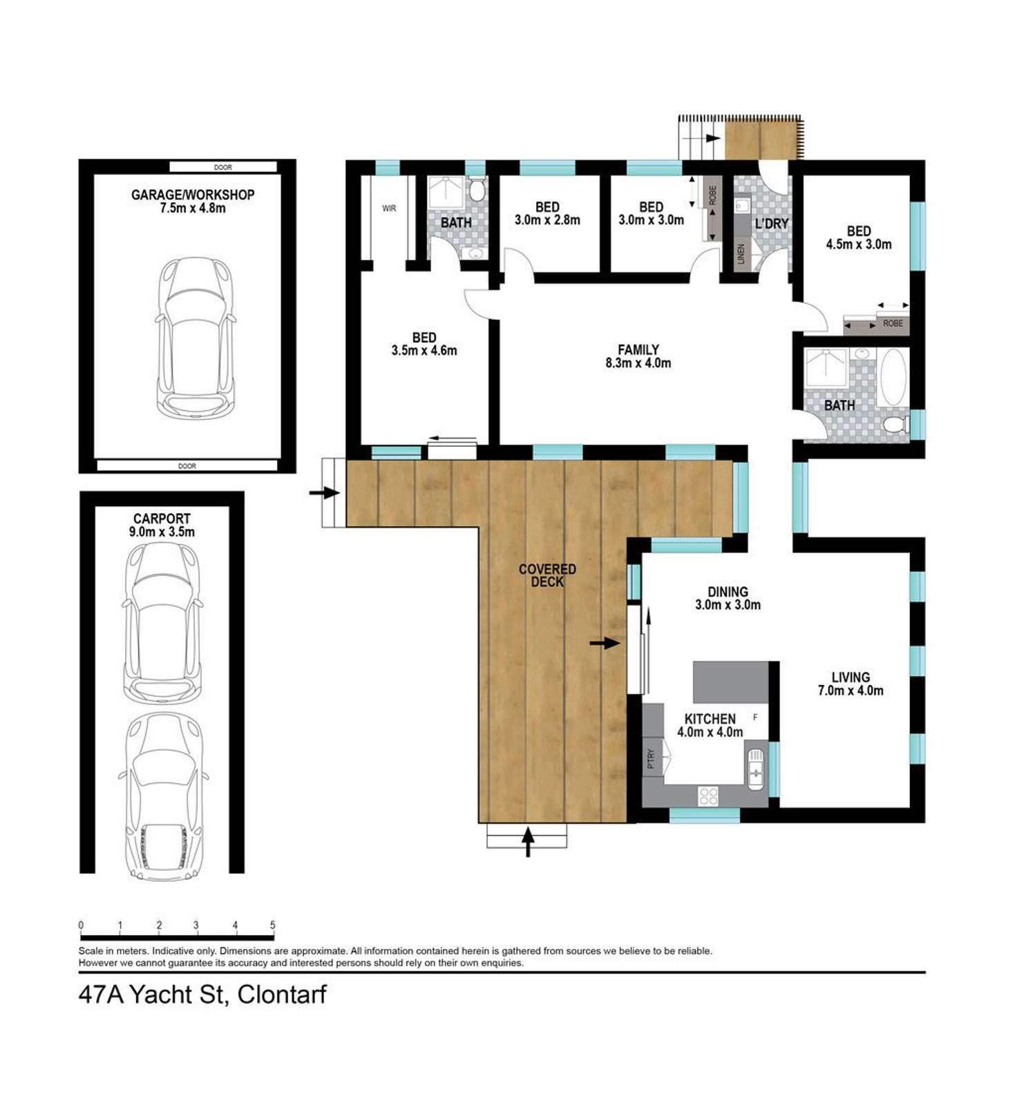 Floorplan of Homely house listing, 47A Yacht Street, Clontarf QLD 4019