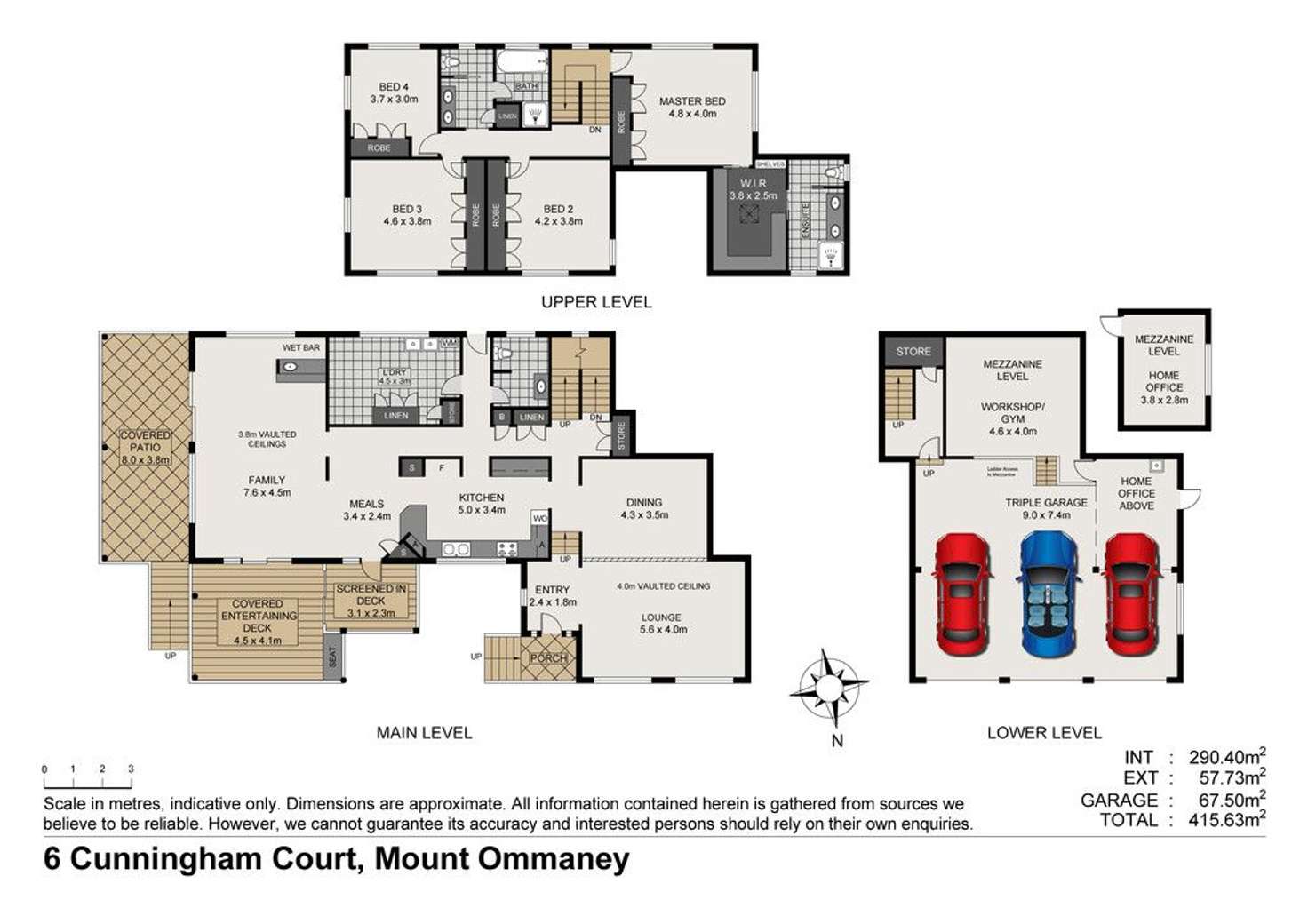 Floorplan of Homely house listing, 6 Cunningham Court, Mount Ommaney QLD 4074