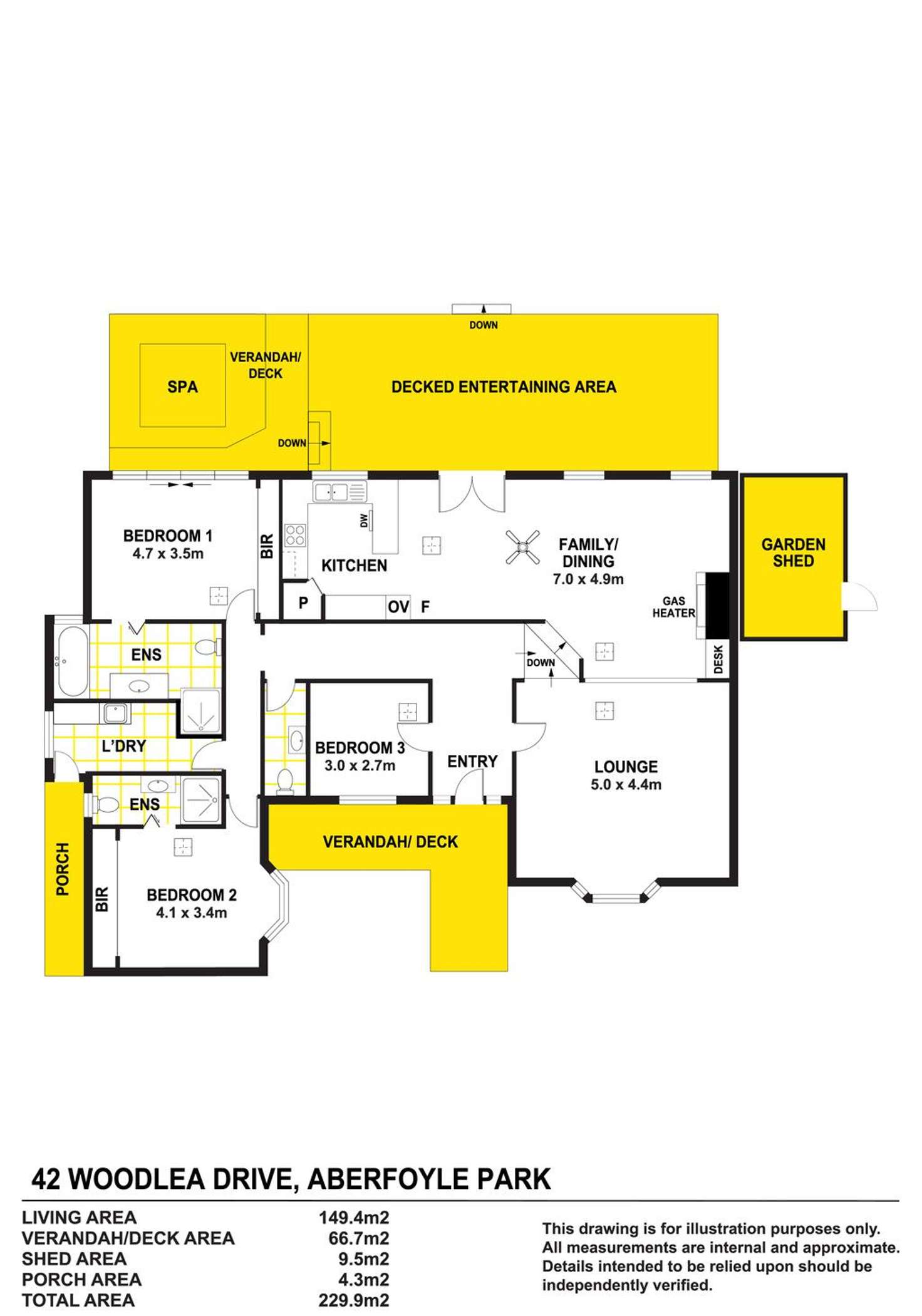 Floorplan of Homely house listing, 42 Woodlea Drive, Aberfoyle Park SA 5159