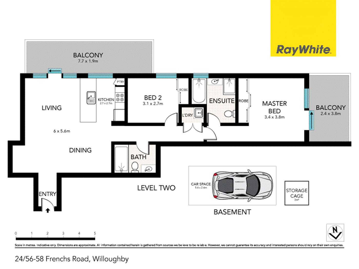Floorplan of Homely apartment listing, 24/56-58 Frenchs Road, Willoughby NSW 2068