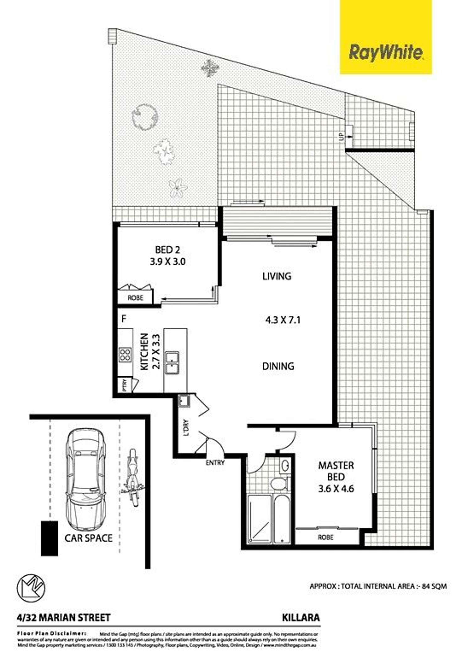 Floorplan of Homely unit listing, 4/32 Marian Street, Killara NSW 2071