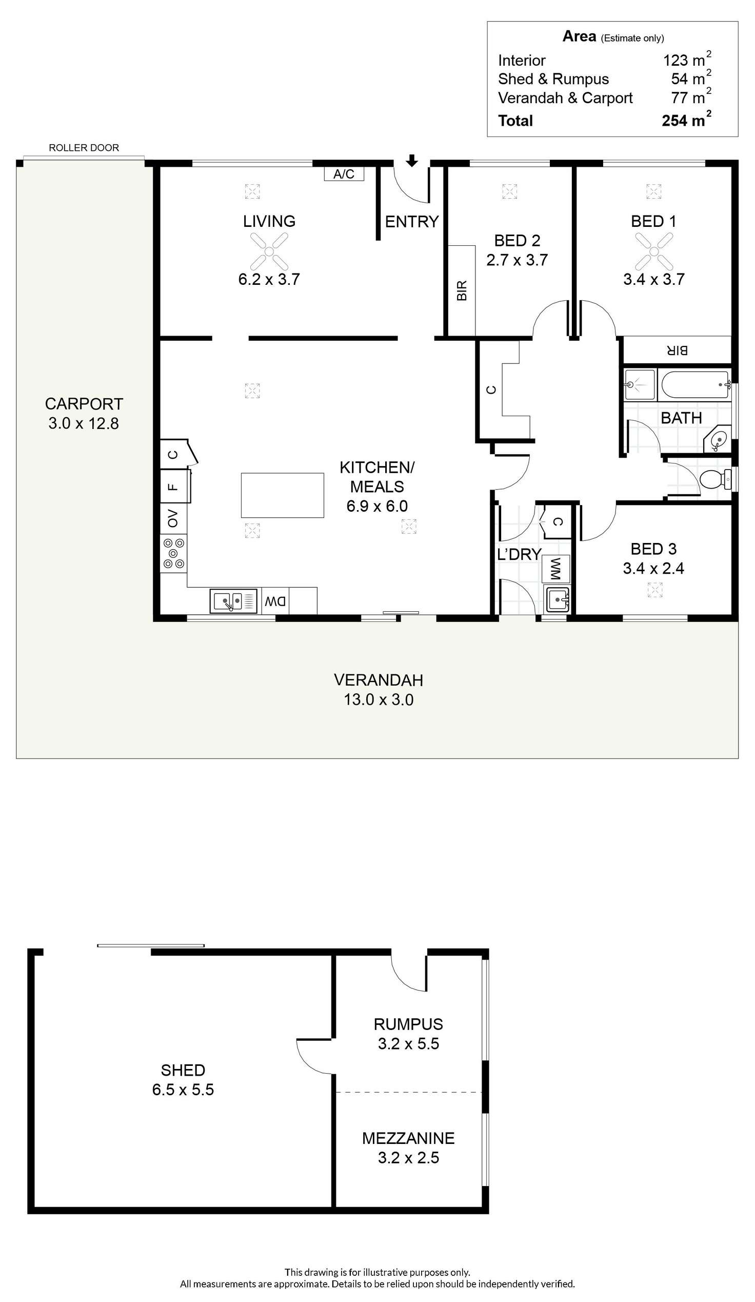 Floorplan of Homely house listing, 6 Pilot Crescent, Seaford SA 5169