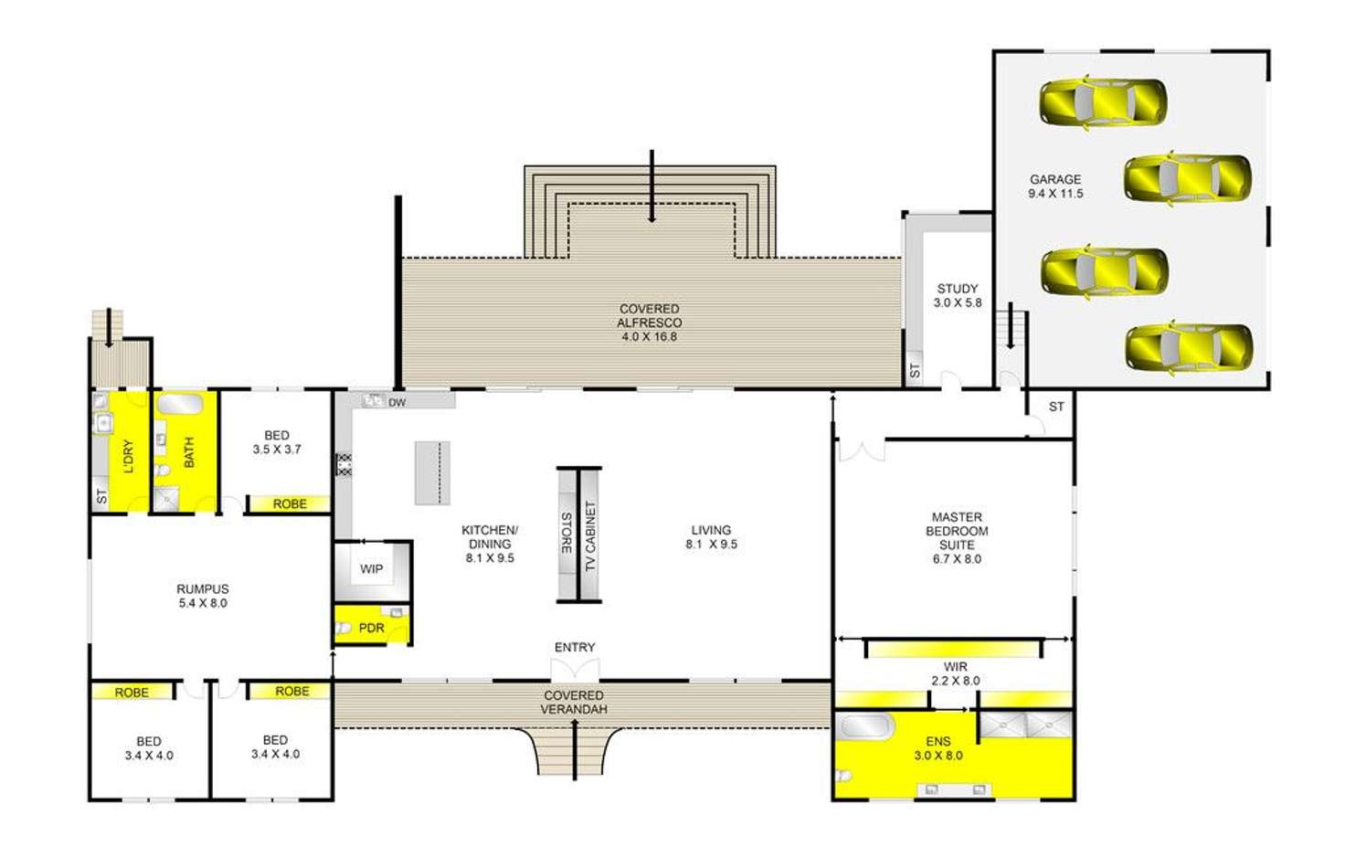 Floorplan of Homely house listing, 2-4 Robs Lane, Little River VIC 3211