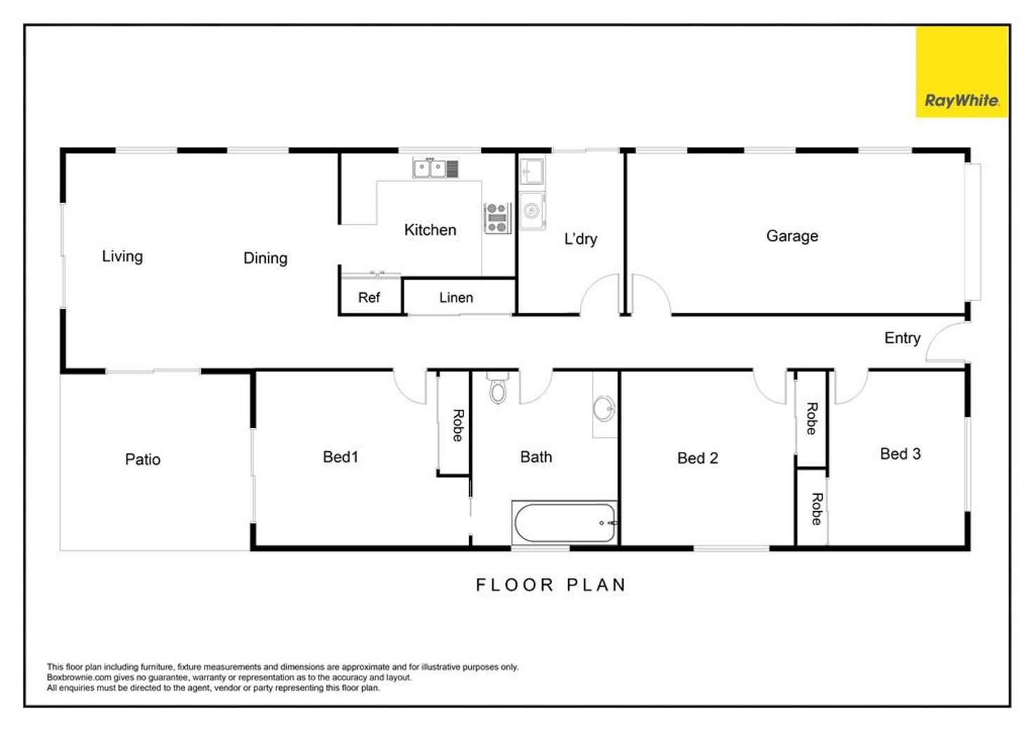 Floorplan of Homely house listing, 3 Phoenix Court, Jubilee Pocket QLD 4802