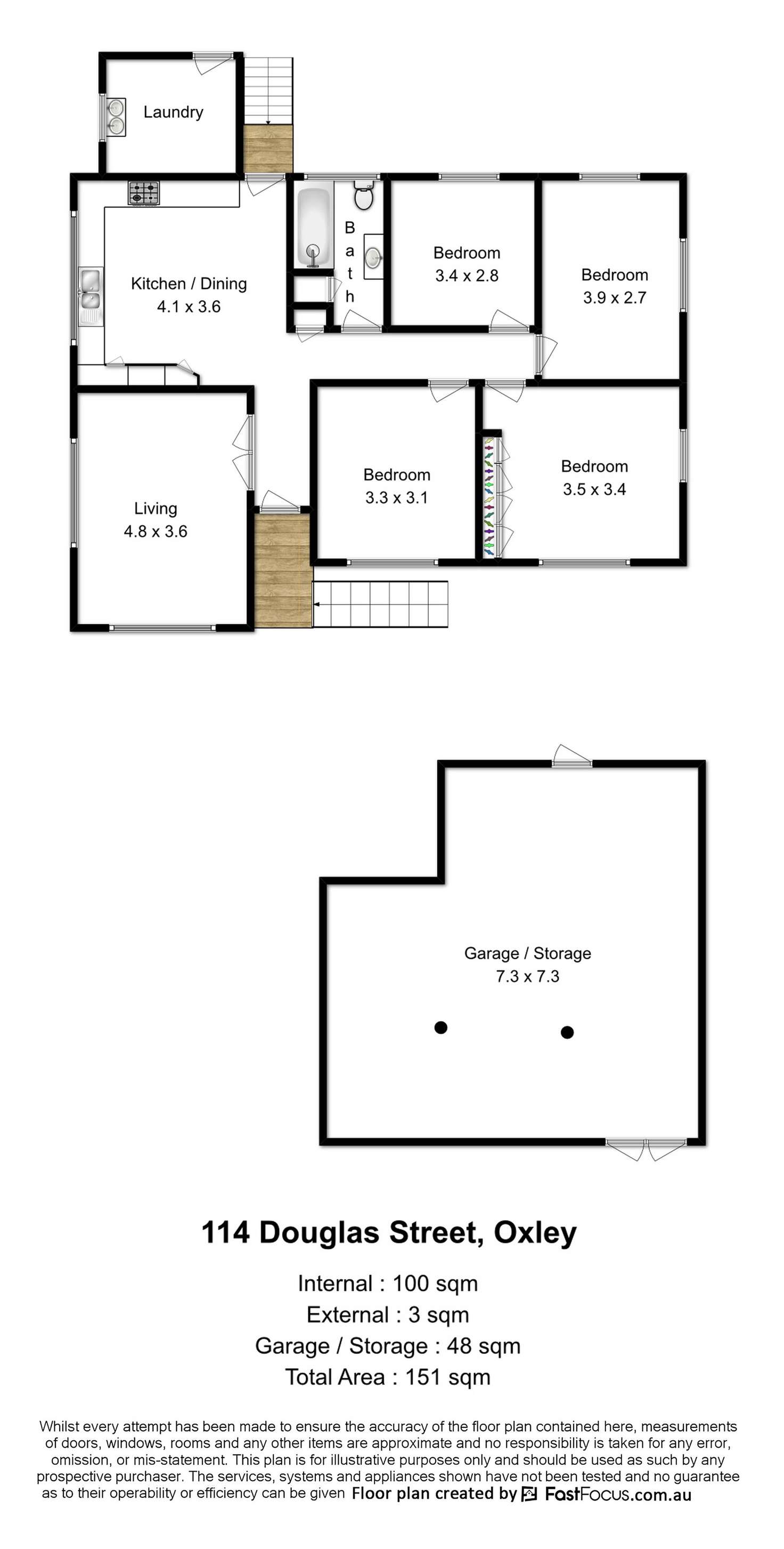 Floorplan of Homely house listing, 114 Douglas Street, Oxley QLD 4075