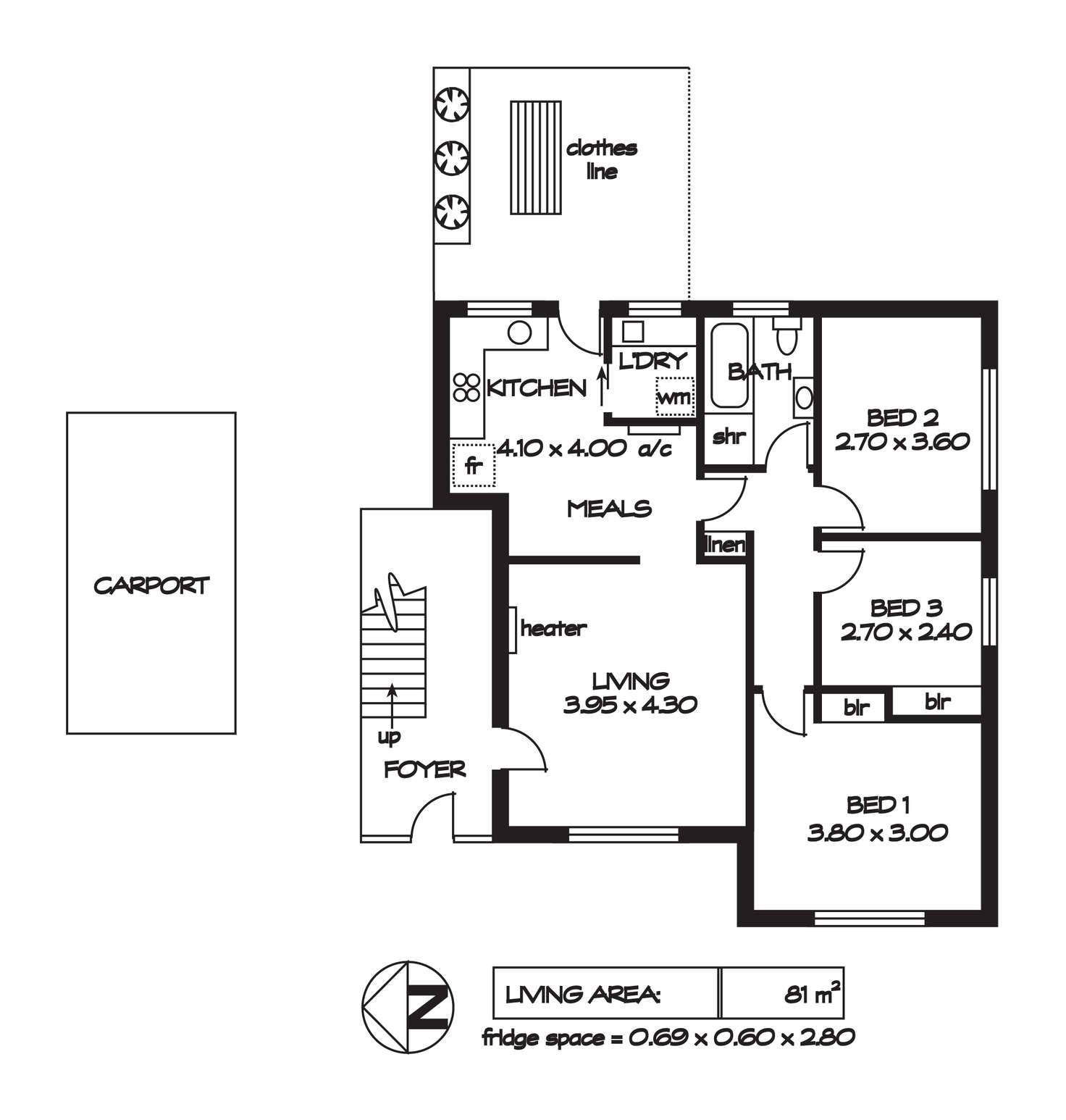 Floorplan of Homely unit listing, 4/6 West Street, Evandale SA 5069