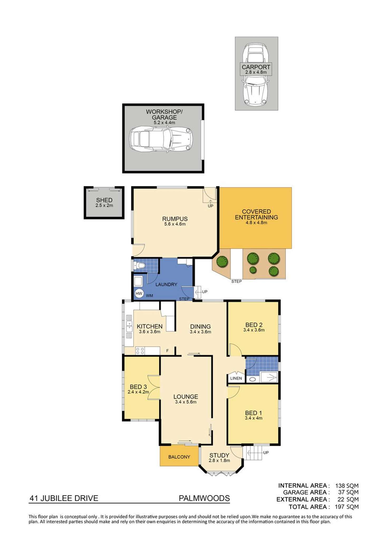 Floorplan of Homely house listing, 41 Jubilee Drive, Palmwoods QLD 4555