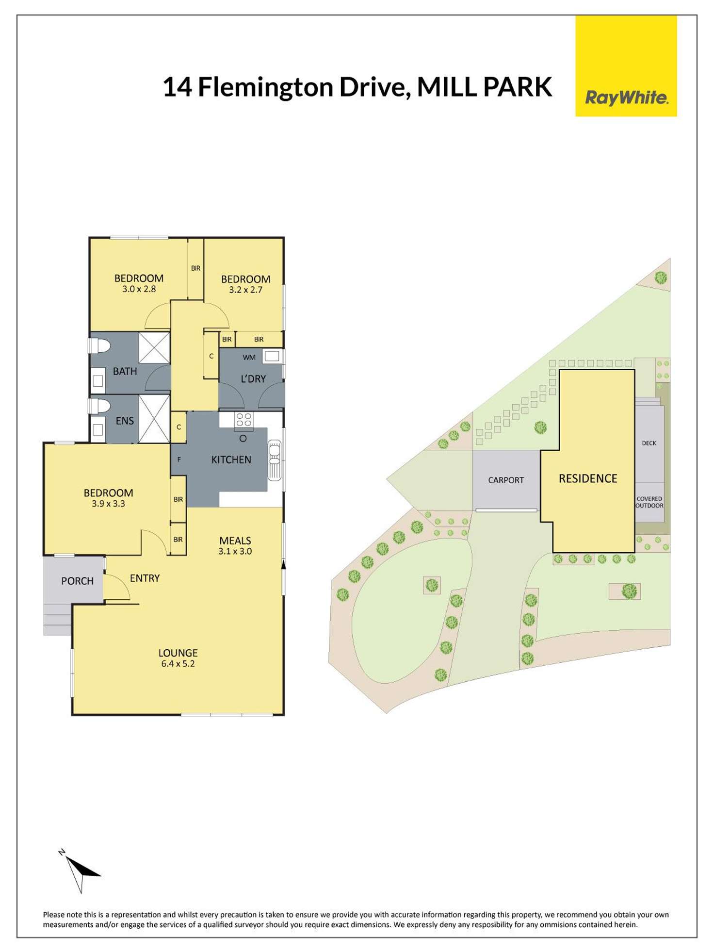 Floorplan of Homely house listing, 14 Flemington Drive, Mill Park VIC 3082