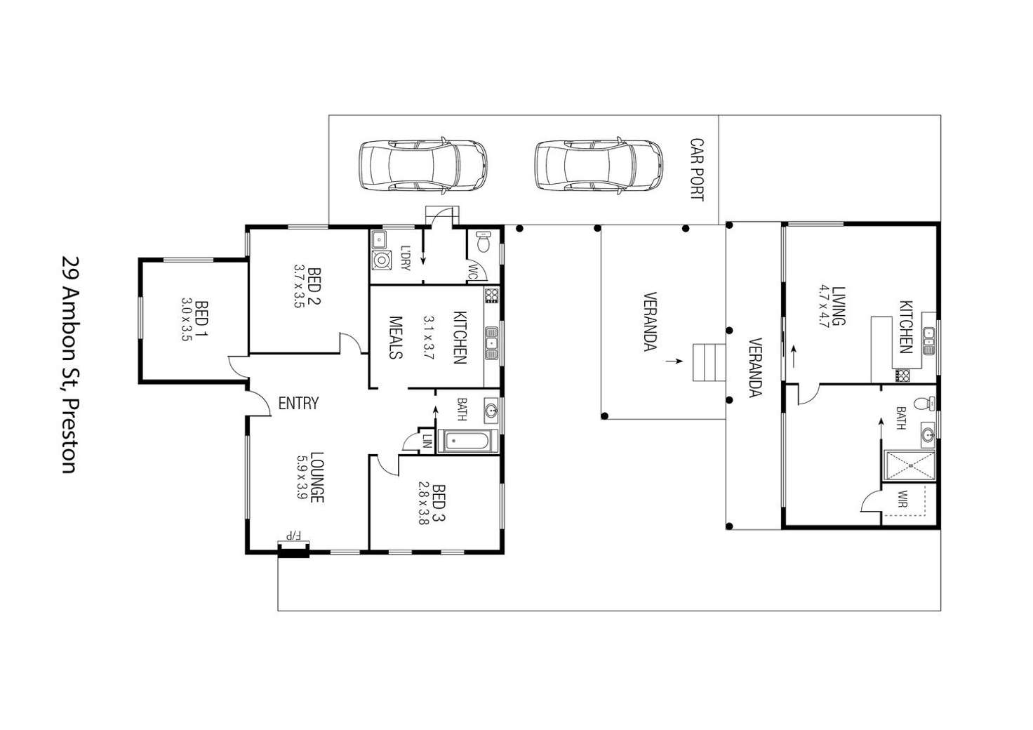 Floorplan of Homely house listing, 29 Ambon Street, Preston VIC 3072