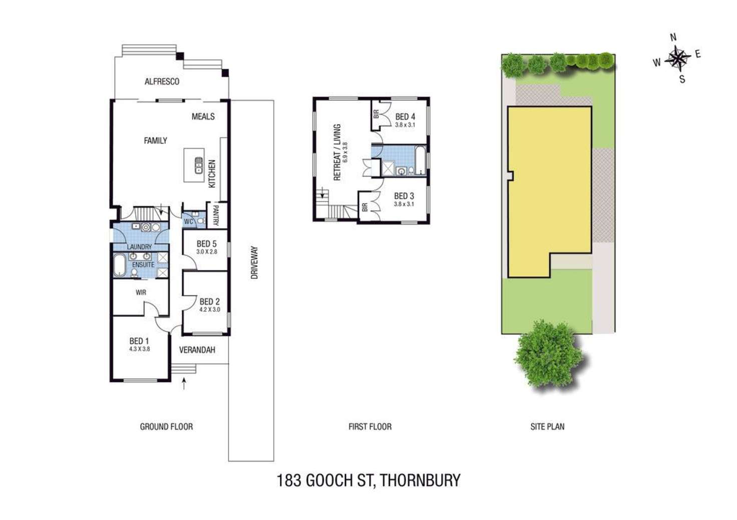 Floorplan of Homely house listing, 183 Gooch Street, Thornbury VIC 3071