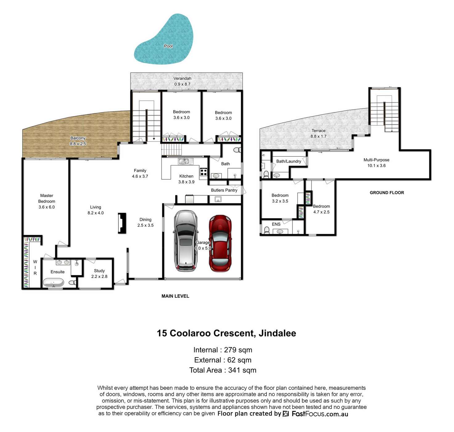 Floorplan of Homely house listing, 15 Coolaroo Crescent, Jindalee QLD 4074