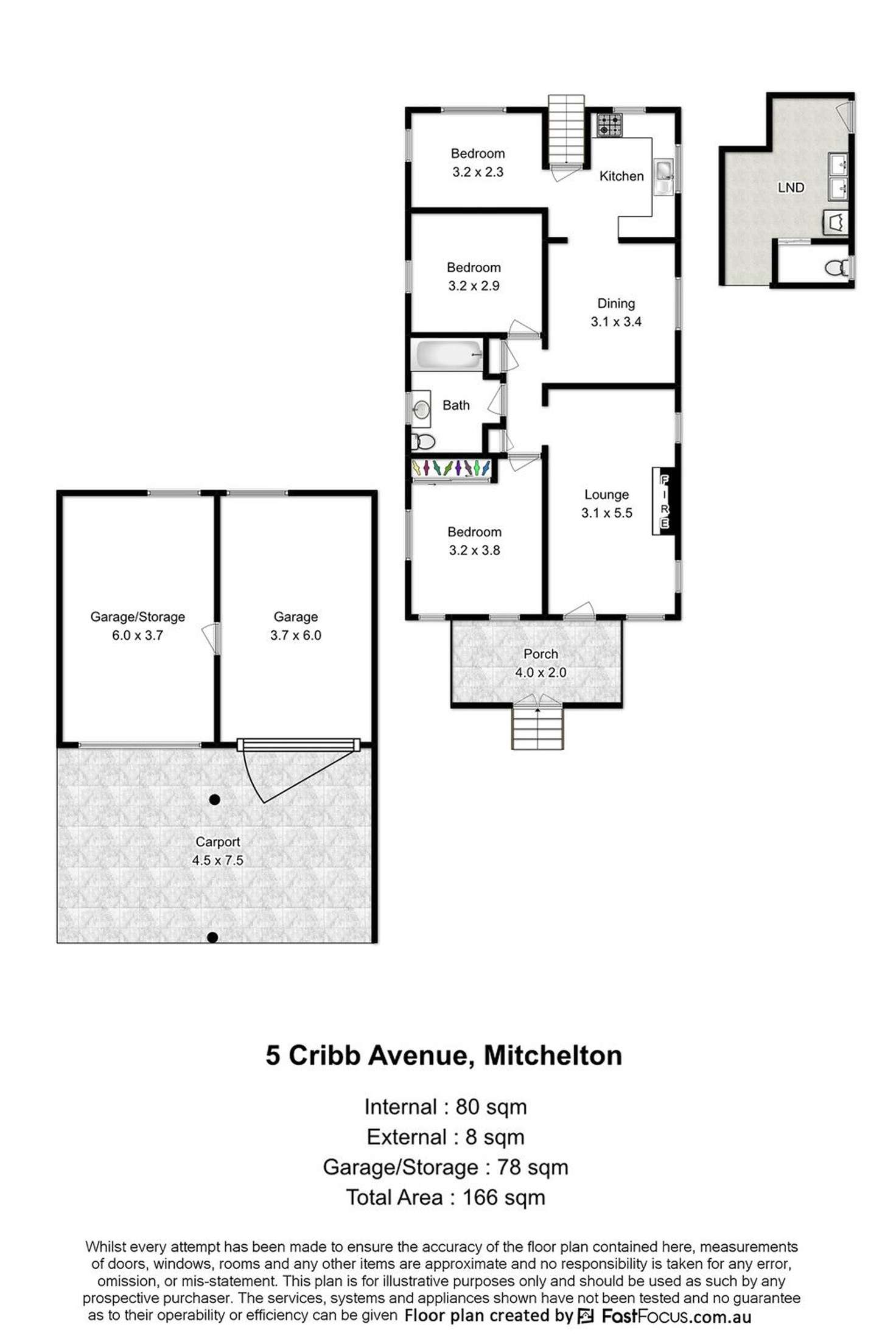 Floorplan of Homely house listing, 5 Cribb Avenue, Mitchelton QLD 4053