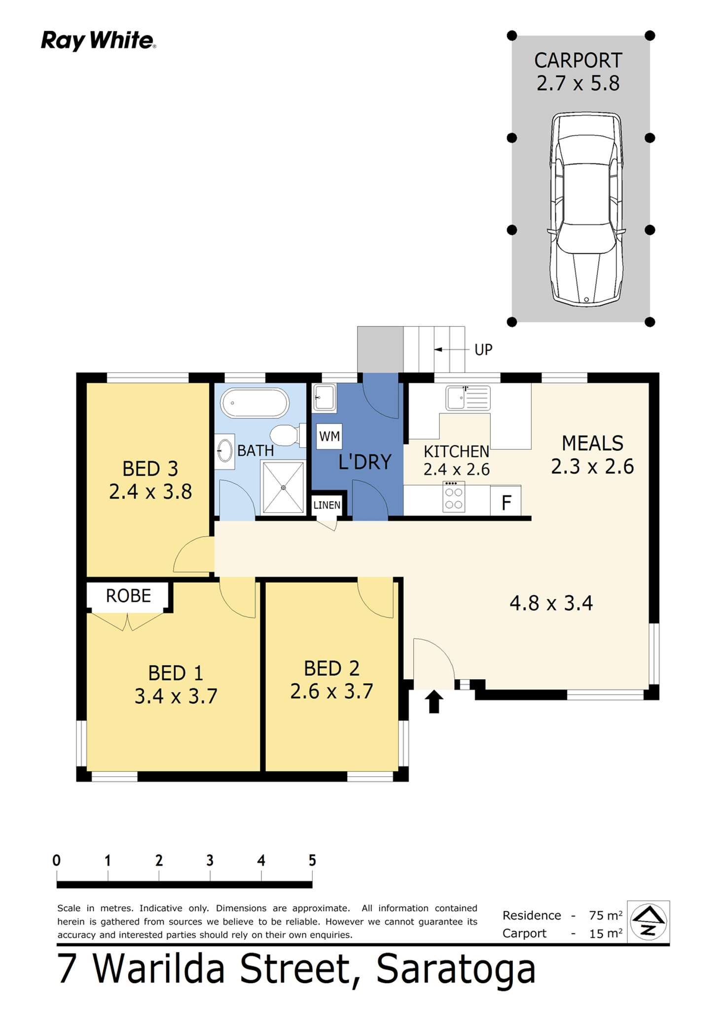 Floorplan of Homely house listing, 7 Warilda Street, Saratoga NSW 2251