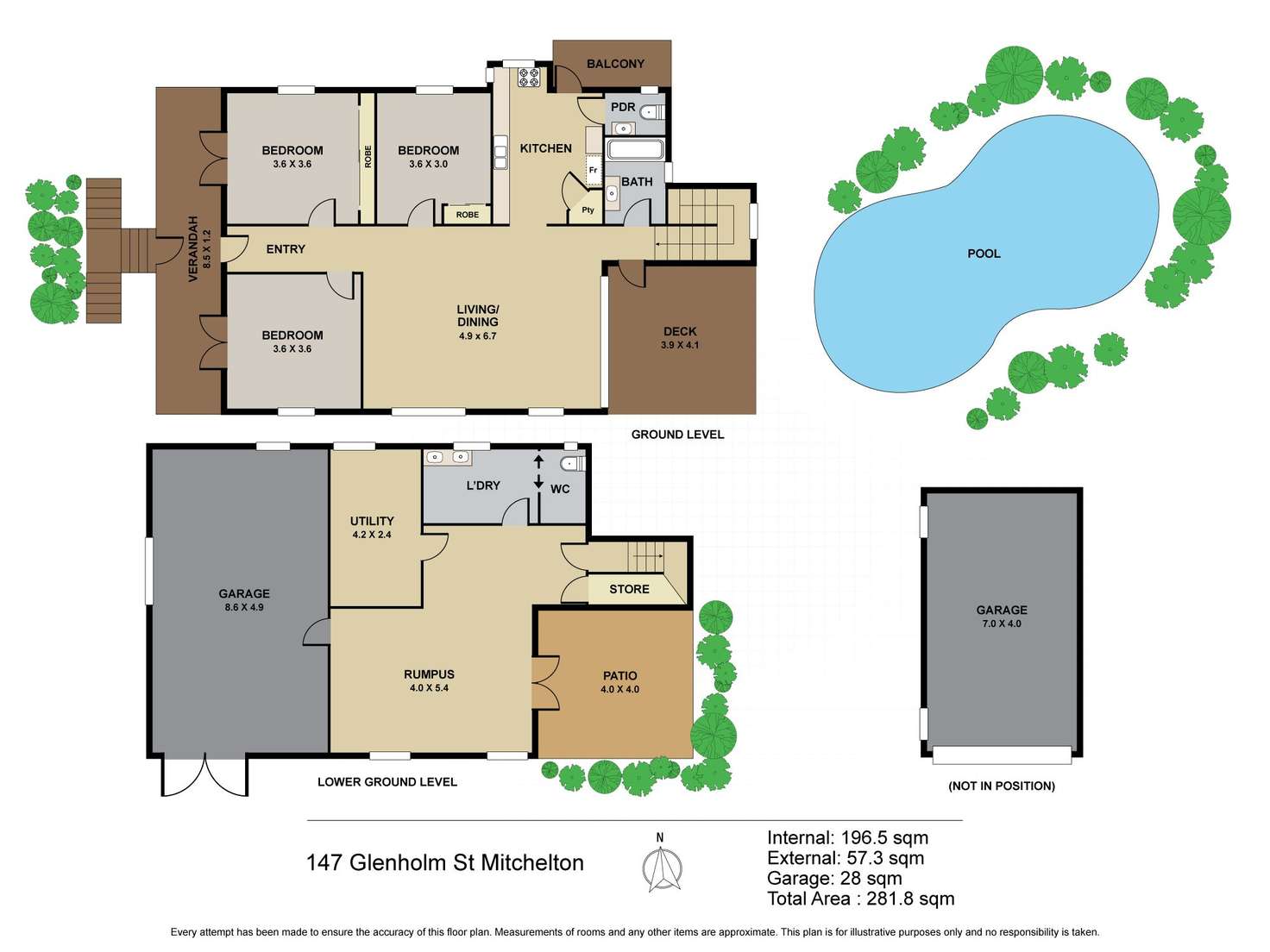 Floorplan of Homely house listing, 147 Glen Holm Street, Mitchelton QLD 4053